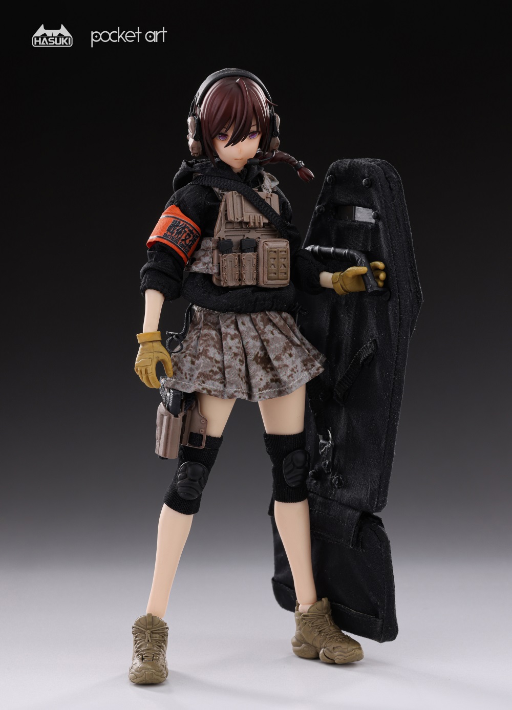 PRE-ORDER HASUKI Pocket Art Series Rifleman Habe Sasha(PA003) & Hand Uzukirei(PA004) 1/12 Action Figure