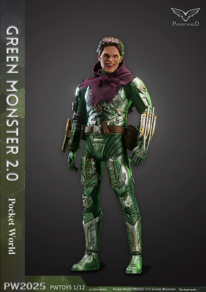 Pre-order Pwtoys PW2025 Green Monster 2.0 Upgrade 1/12 Action Figure