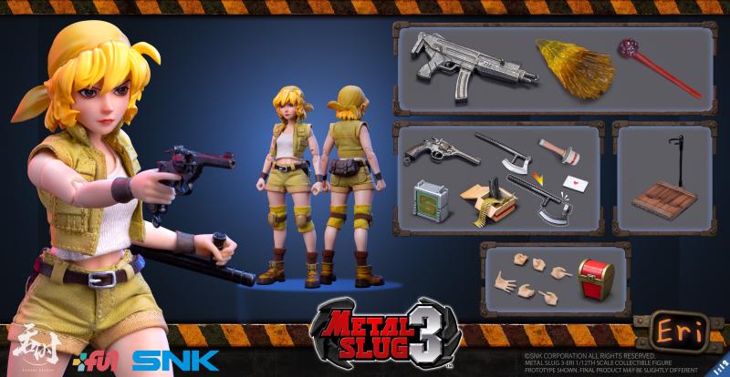 Pre-order 1/12 Action Figure TUNSHI STUDIO METAL SLUG III - TS007 Eri Kasamoto
