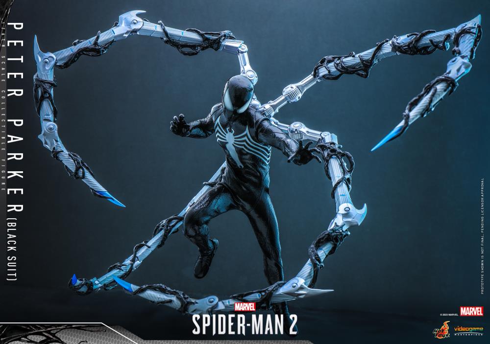 PRE-ORDER HotToys Marvel Spider-Man 2 VGM56 Black Suit1/6 Scale Action Figure