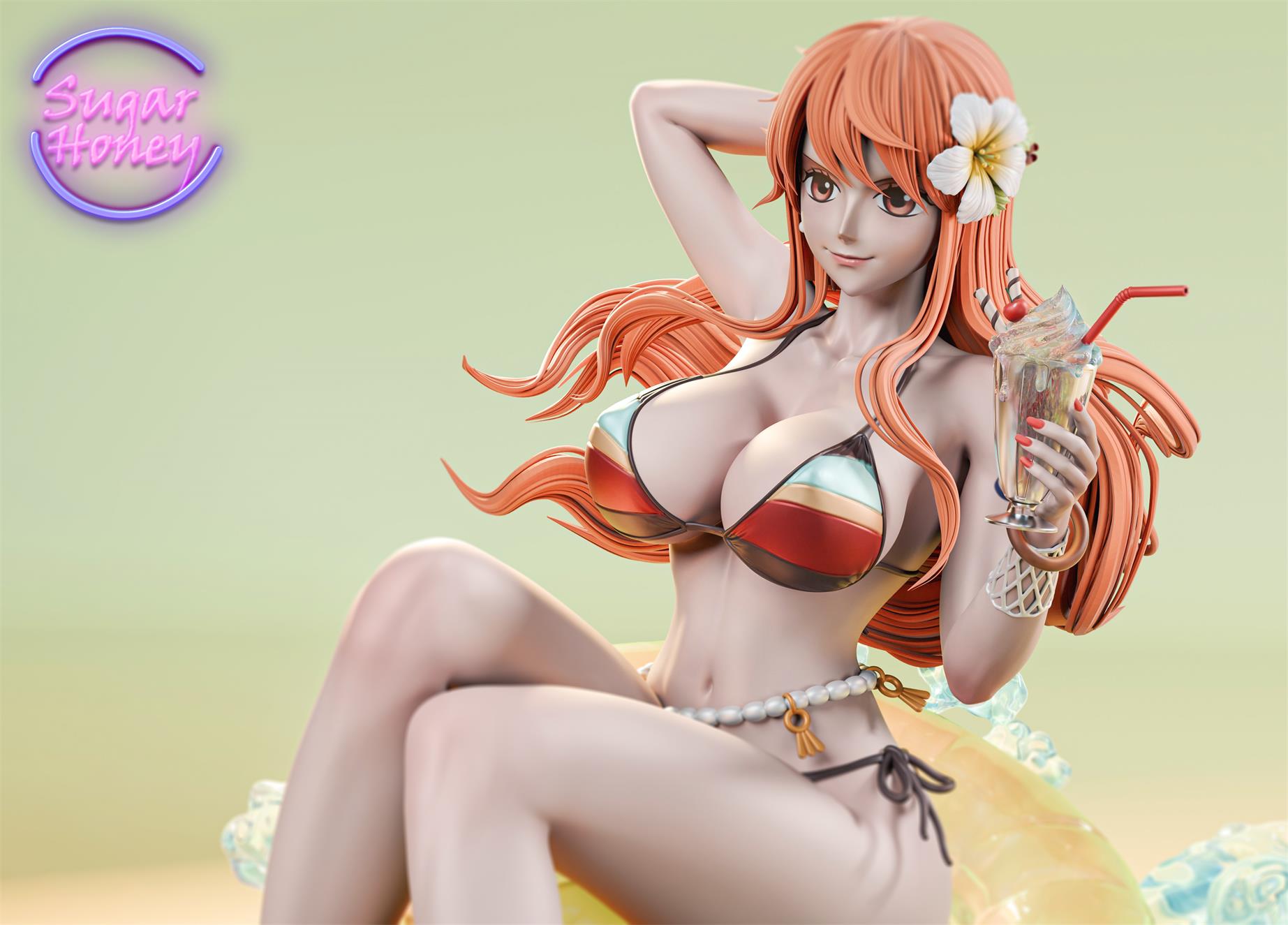 Sugar Honey Studio - One Piece Summer Party 001 Swimsuit Nami 1/6 Statue(GK) (Adult 18+)