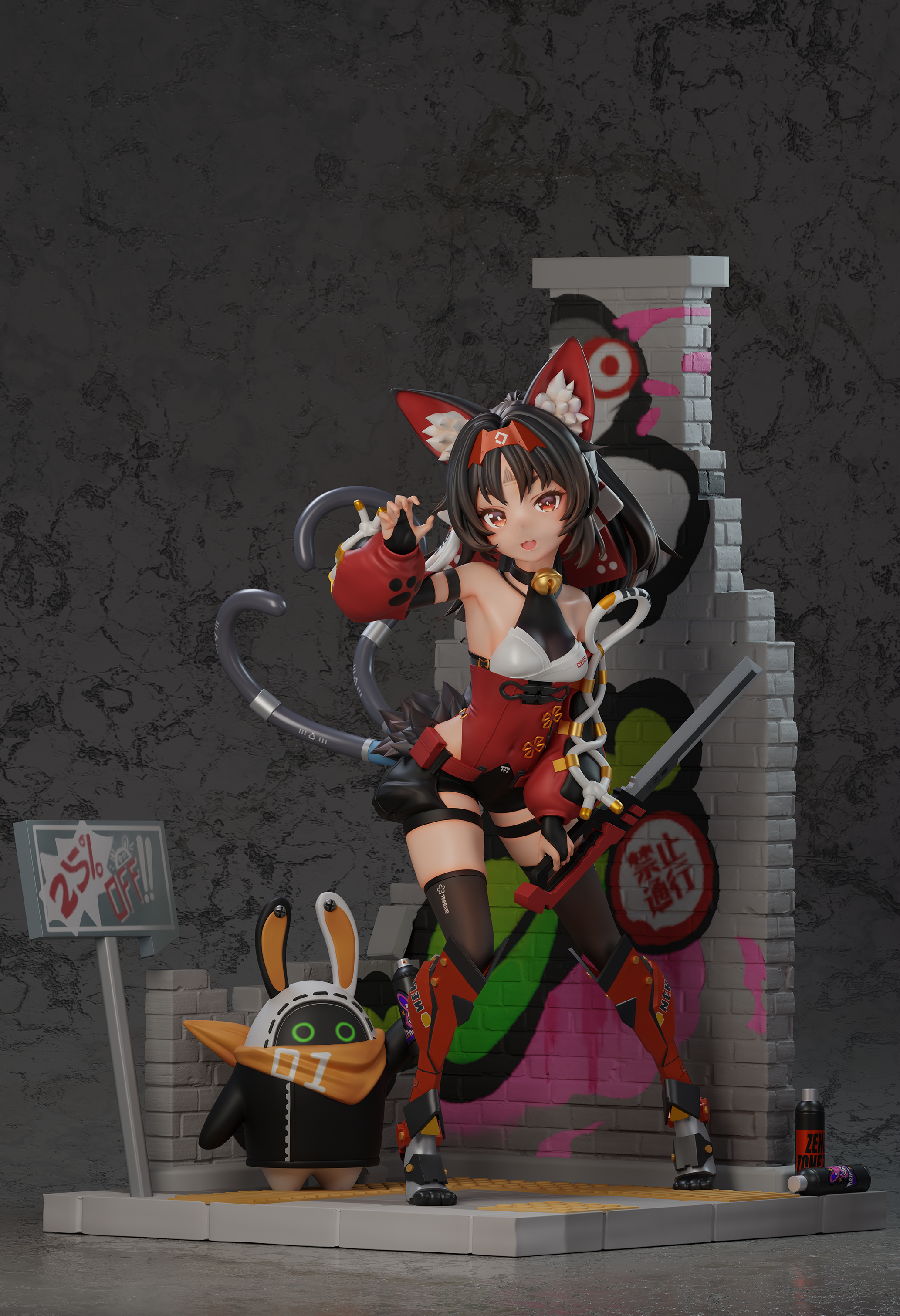 PRE-ORDER Beast Studio - Zenless Zone Zero Nekomiya Mana 1/6 Statue(GK) (Adult 18+)
