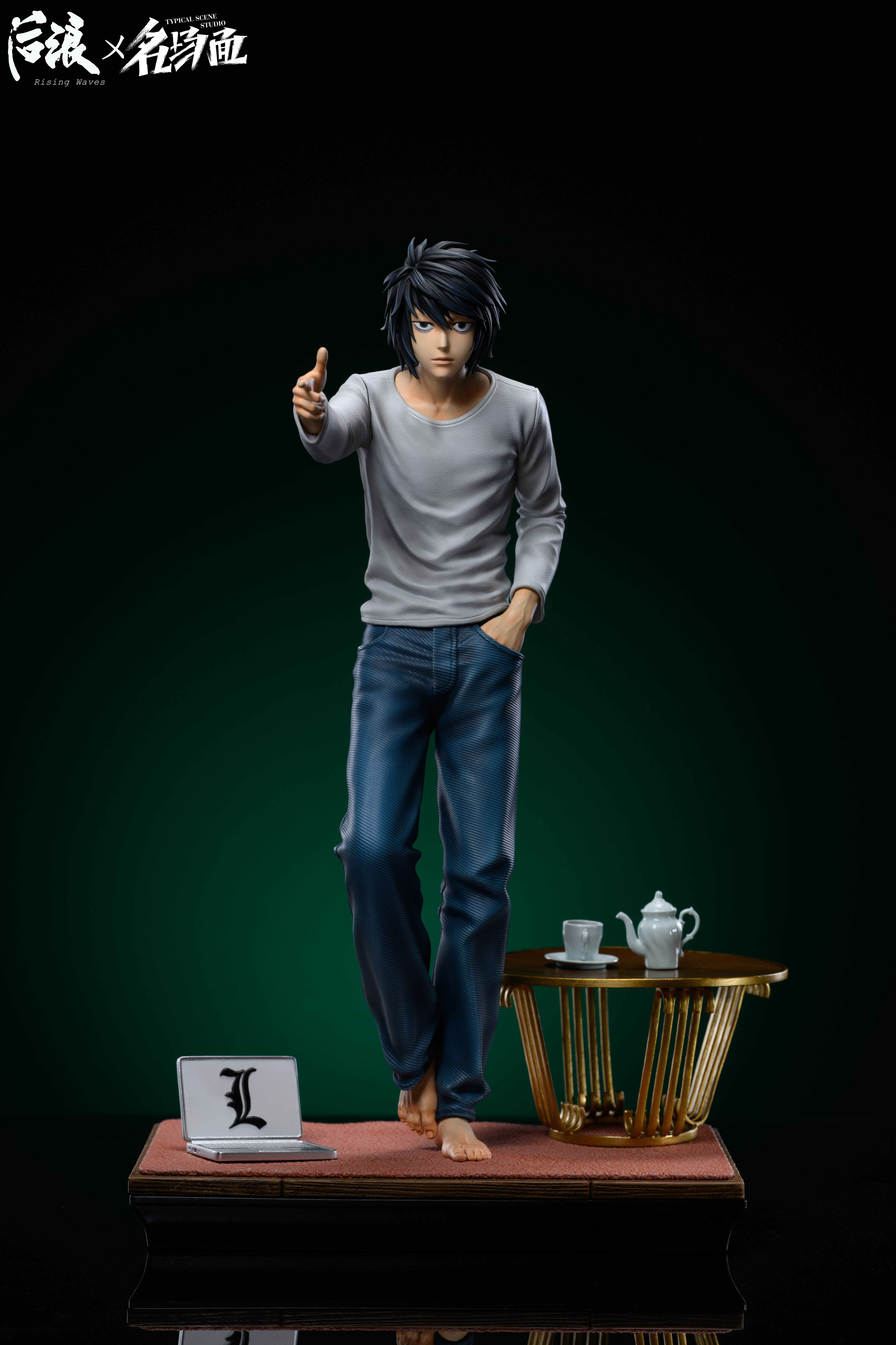 PRE-ORDER TYPICAL SCENE Studio & Rising Waves Studio - Death Note L 1/6 Statue(GK)