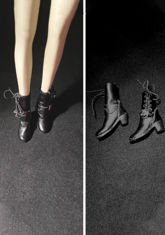 1/6 Scale Female Solider Figure Accessory Solid High Heel Boots Shoes Model for 12 '' Female Action Figure Doll