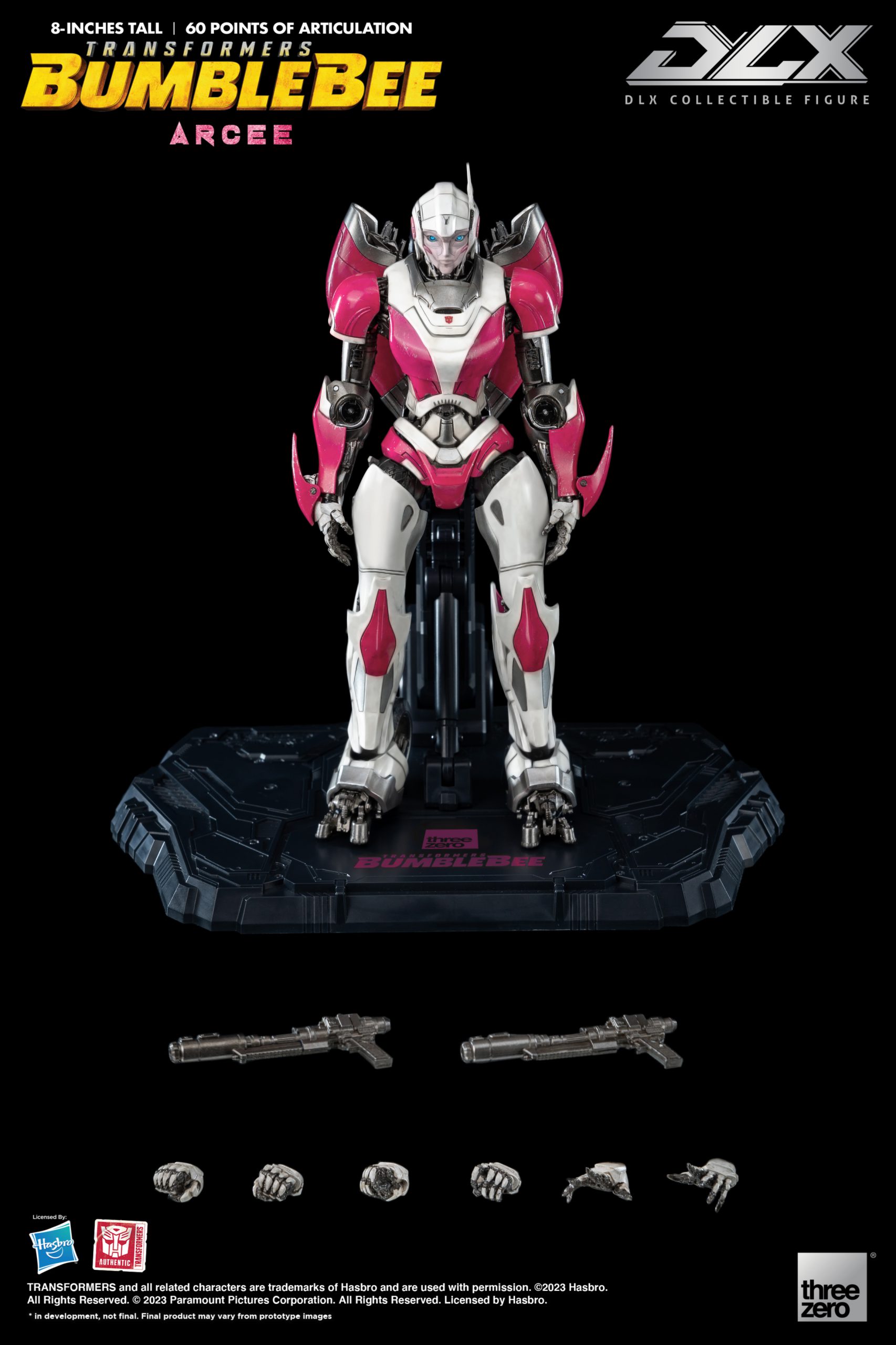 PRE-ORDER THREEZERO Transformers: Bumblebee DLX Arcee (3Z01740W0) Action Figure