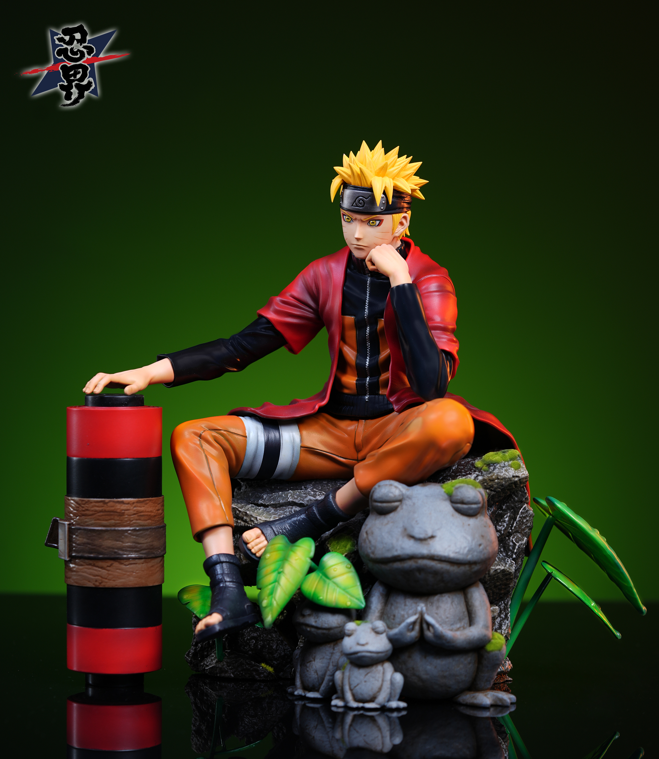 PRE-ORDER Renjie Studio - Naruto Sitting Position #1 Uzumaki Naruto Sennin Mode 1/6 Statue(GK)