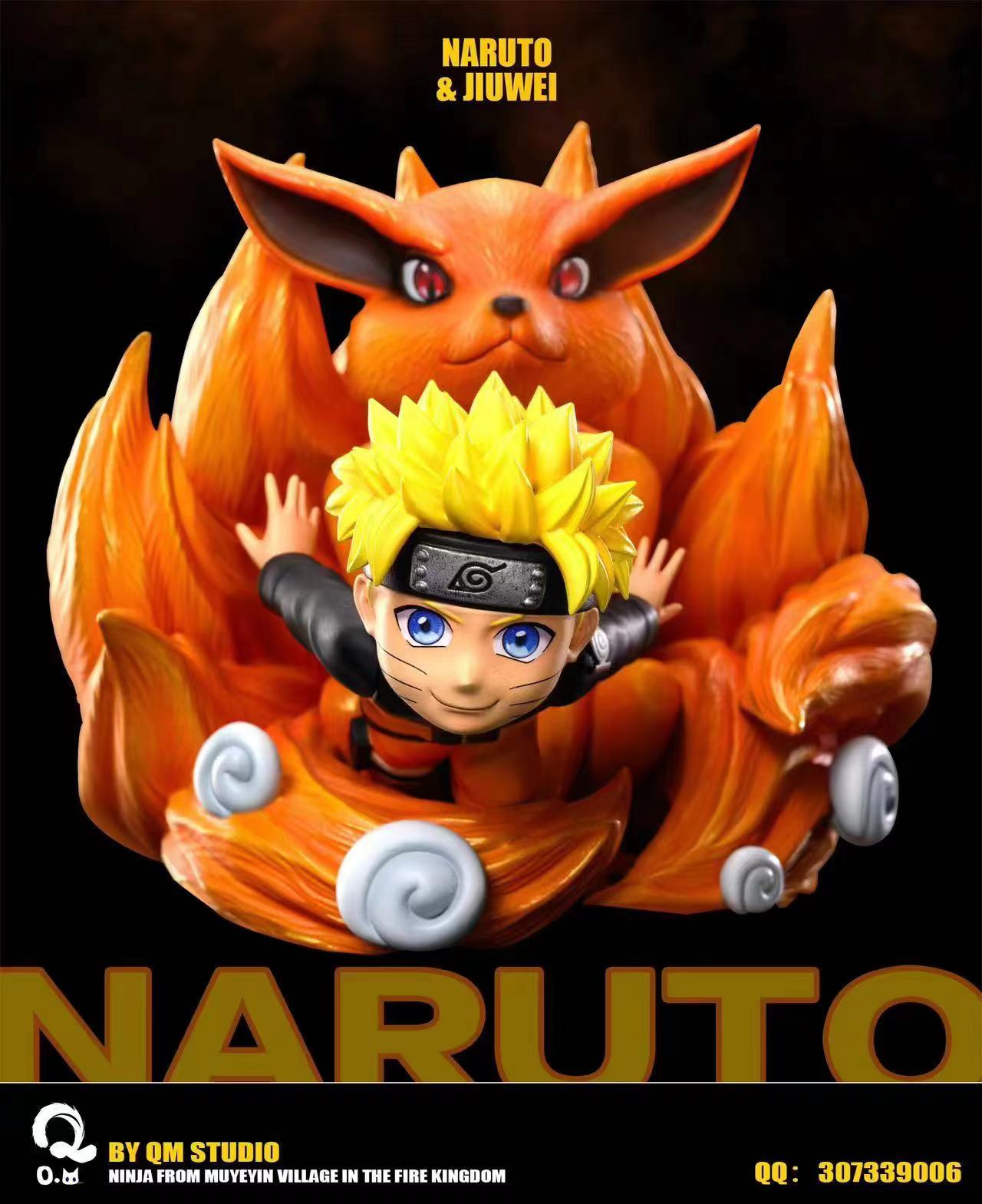 PRE-ORDER QM studio - NARUTO Q Version Nine Tails Uzumaki Naruto Statue(GK)