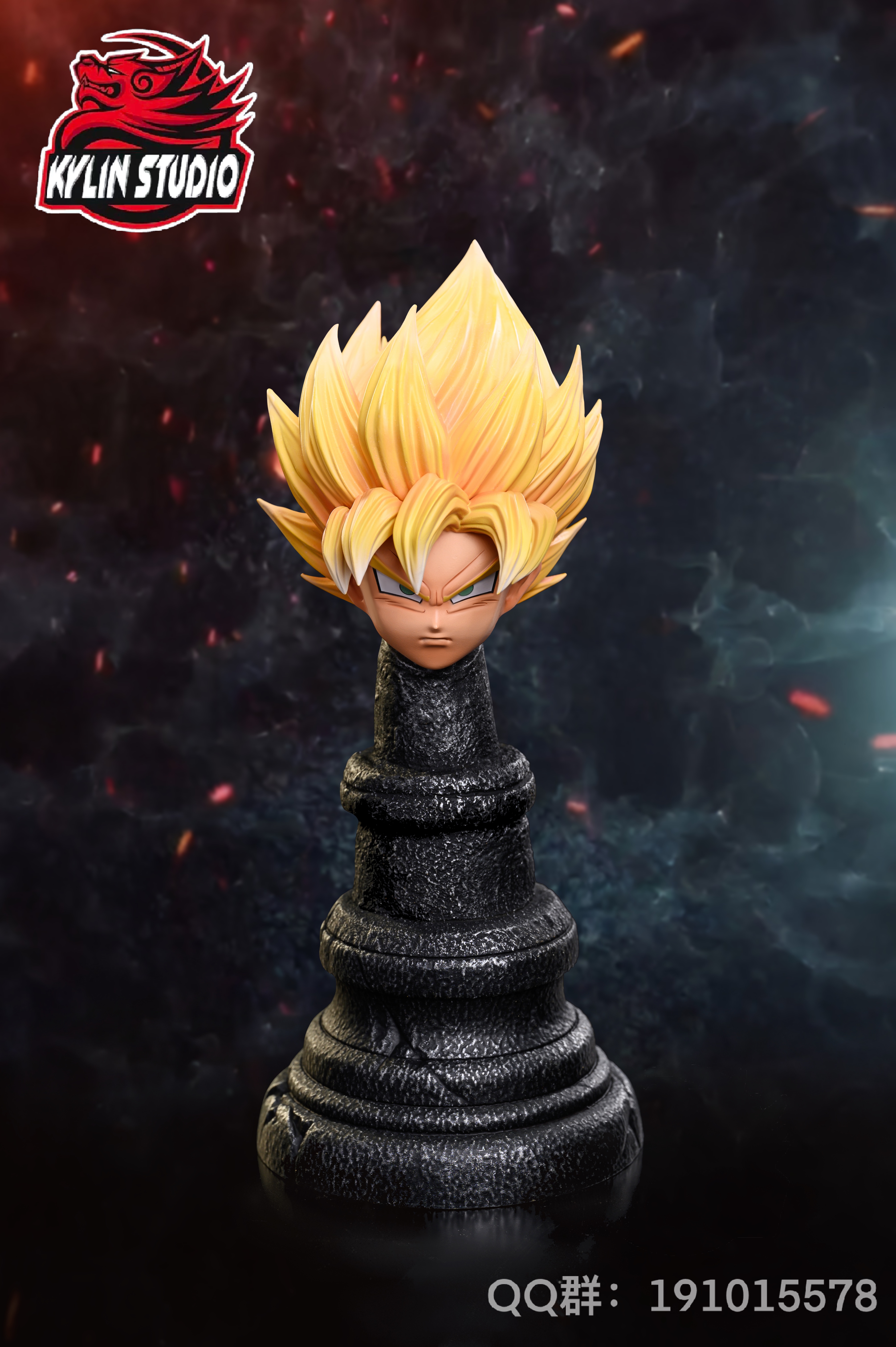 PRE-ORDER Kylin Studio - Dragon Ball Super Saiyan 3 Son Goku 1/6 & 1/4 Statue(GK)