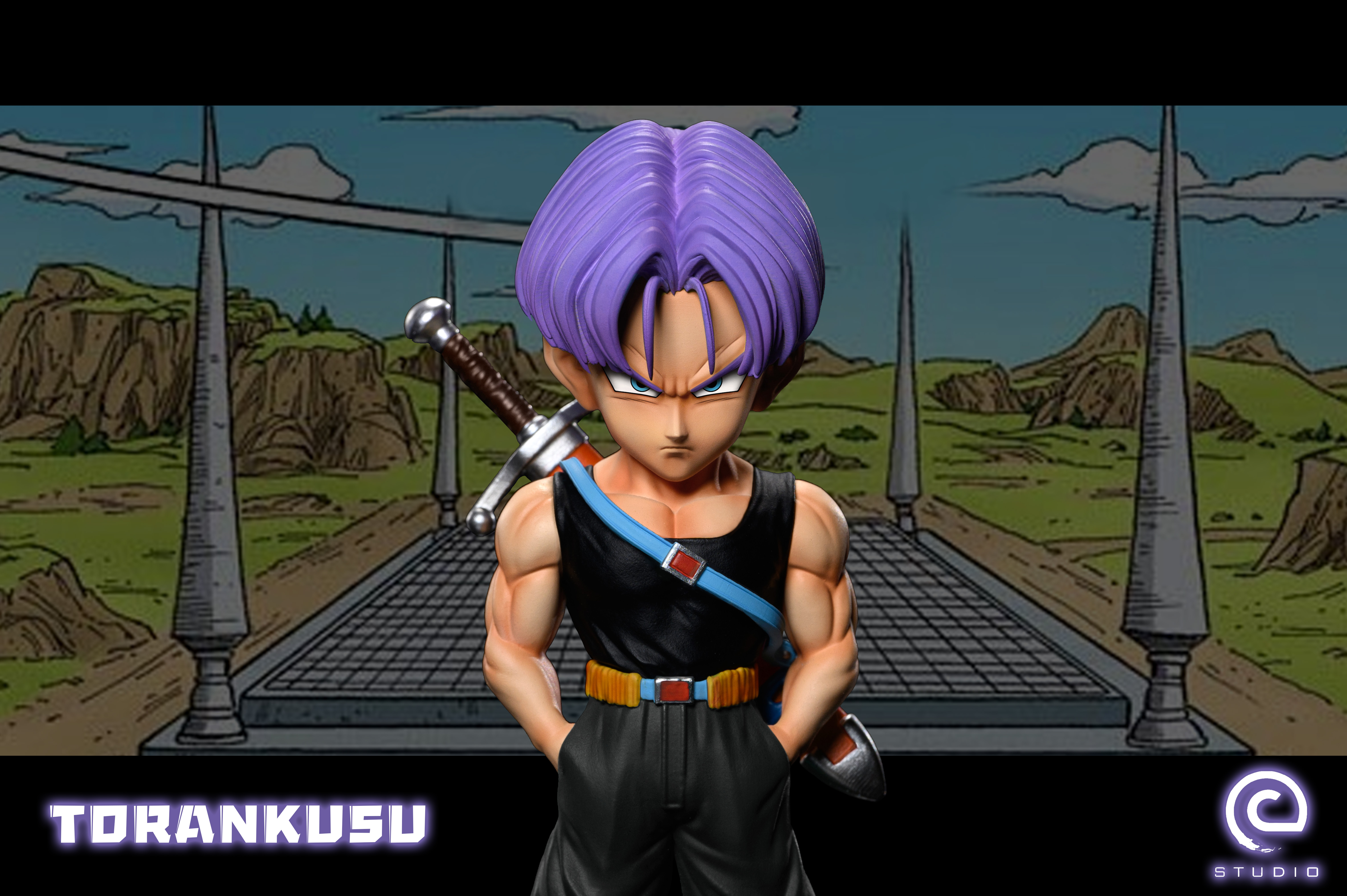 PRE-ORDER C Studio - Dragon Ball Cell Game · Z Fighter Collection -- Trunks Statue(GK)