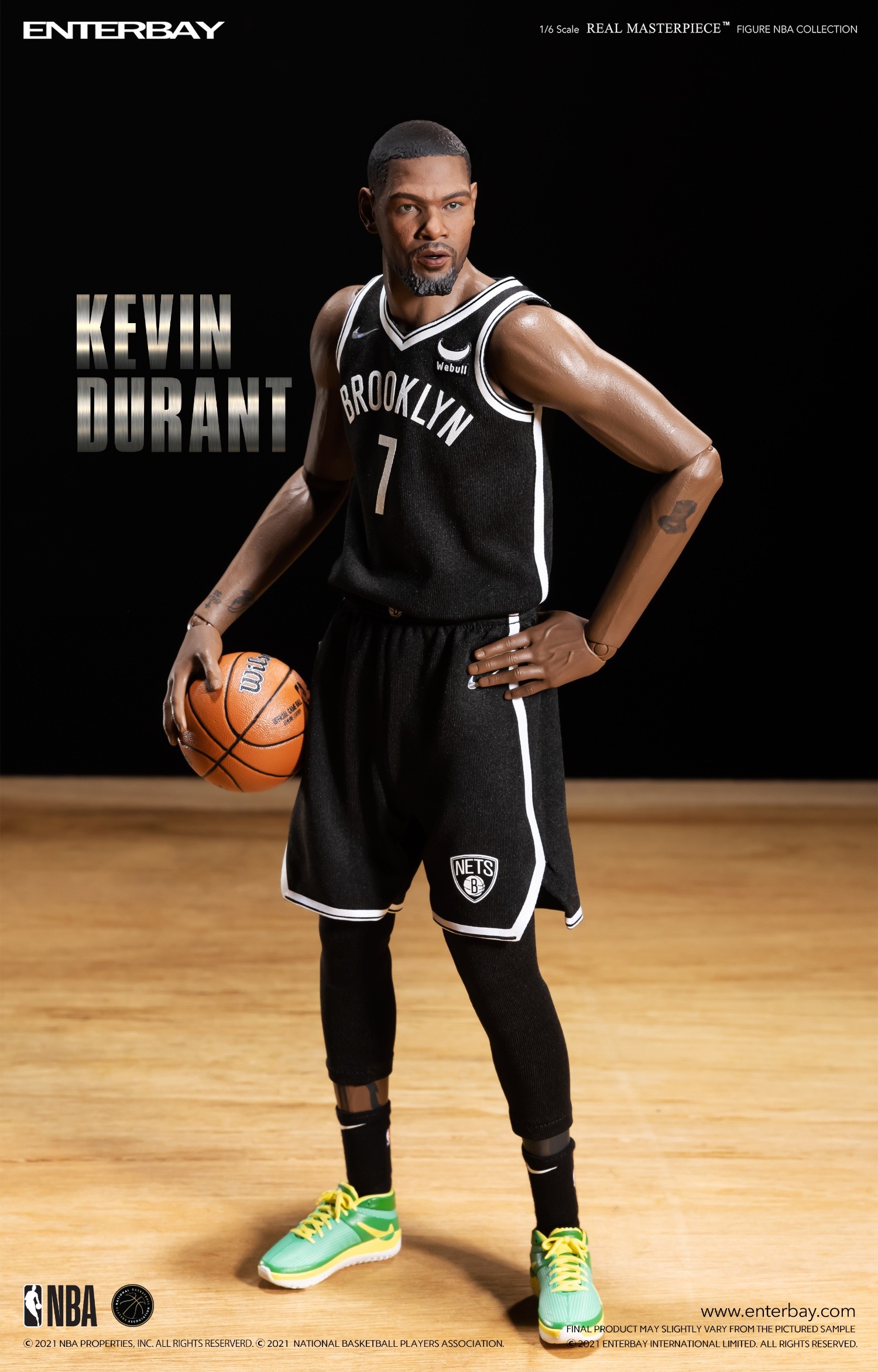 【IN STOCK】Enterbay RM-1087 Real Masterpiece NBA Collection Kevin Durant 1/6 scale Action Figure