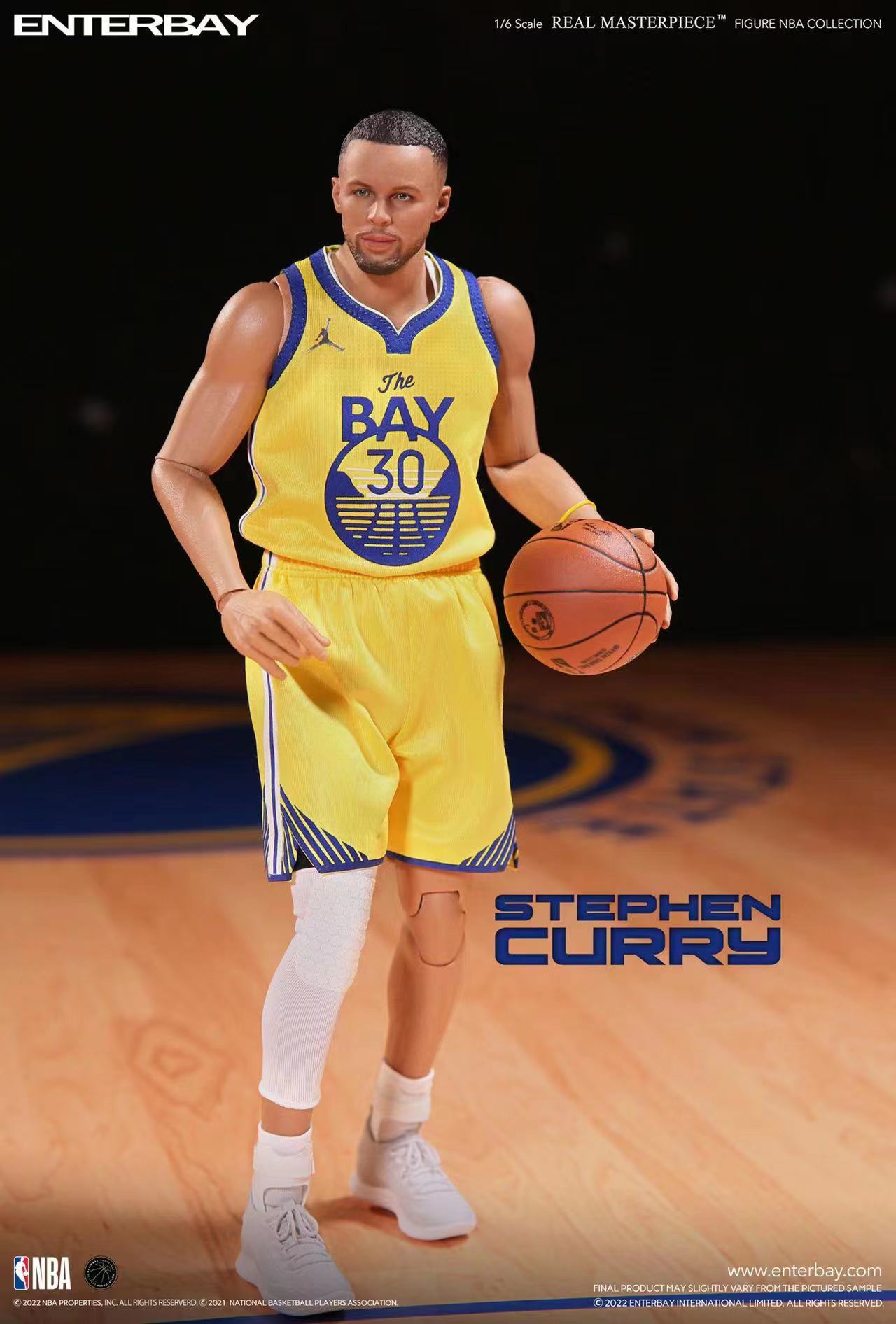 【IN STOCK】Enterbay NBA Stephen Curry 1/6 Scale RM-1086 Action Figure
