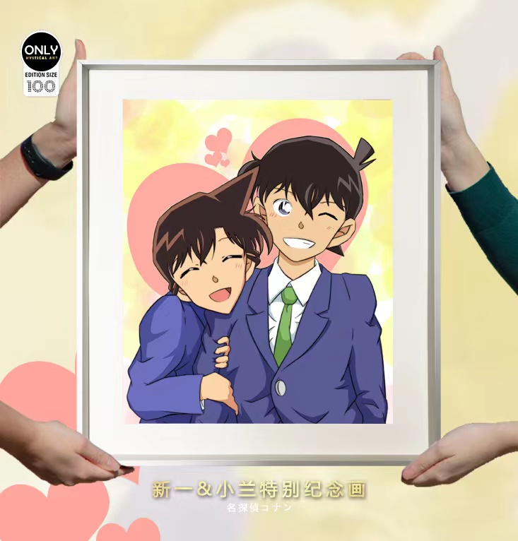 PRE-ORDER Mystical Art Studio - Detective Conan - Decorative Painting of Conan & Mouri Ran Painting Scence