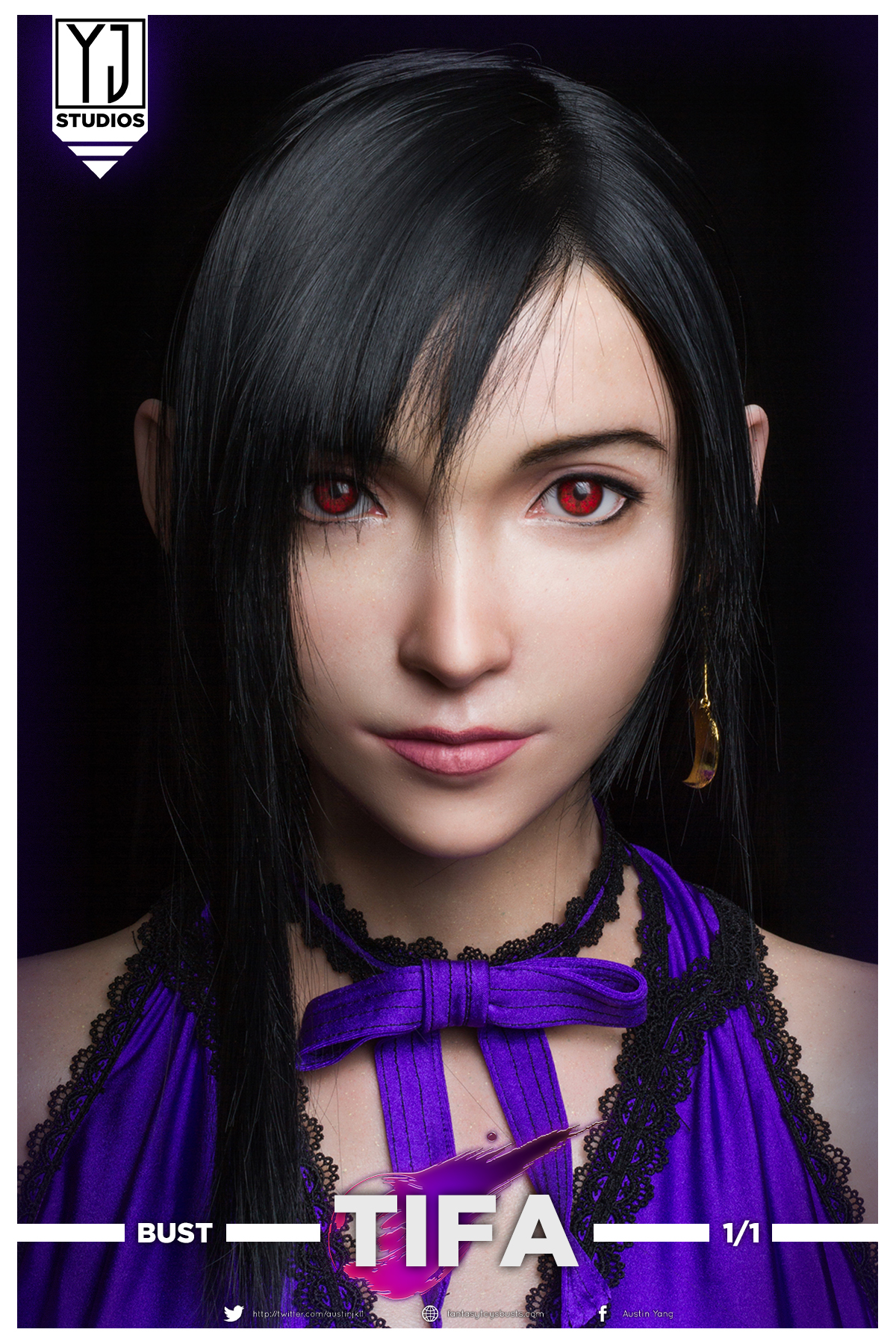 Pre-order YJStudios 1:1 Bust of Final Fantasy RE Tifa Lockhart Statue