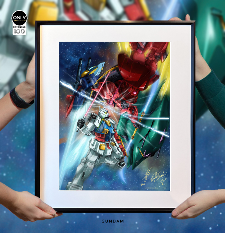 PRE-ORDER Mystical Art Studio - Decorative Painting of Gundam 0079 Scene