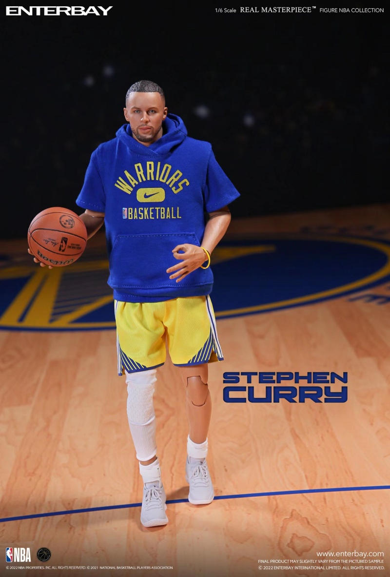 【IN STOCK】Enterbay EB NBA Real Masterpiece Stephen Curry 1/6 Action Figure RM-1086