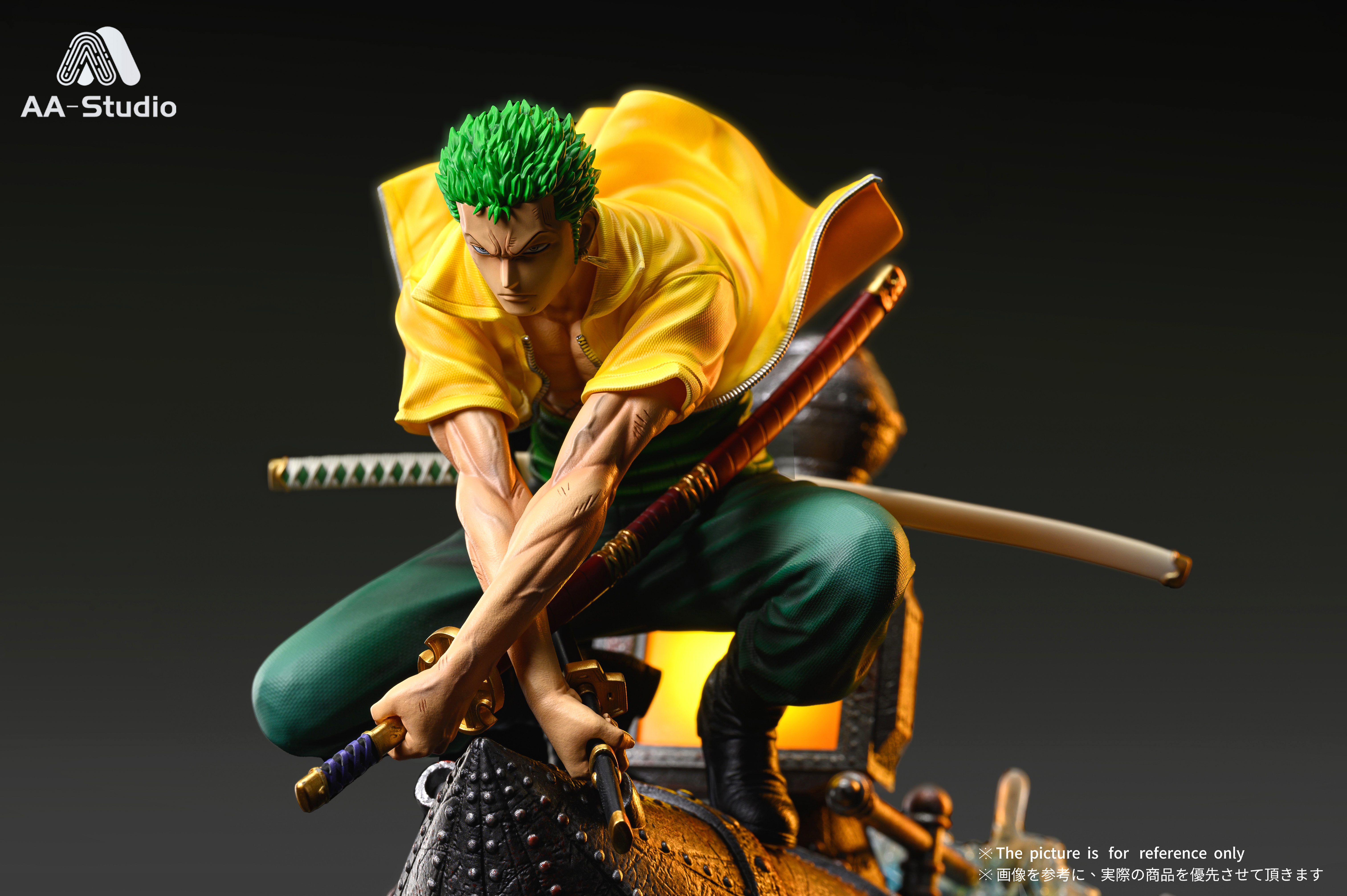 PRE-ORDER AA studio One Piece 1:6 Roronoa Zoro Statue with Light effect