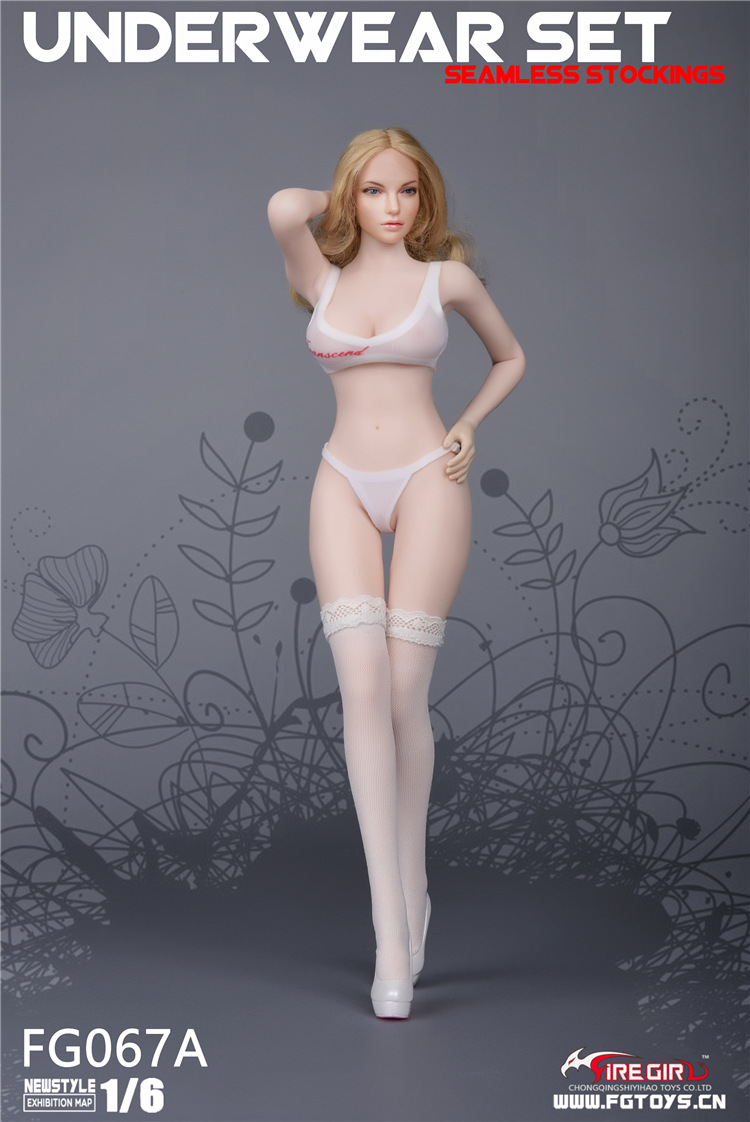 Fire Girl Toys 1/6 FG067 Seamless Stockings Underwear Suit for 12inch Action Figure DIY