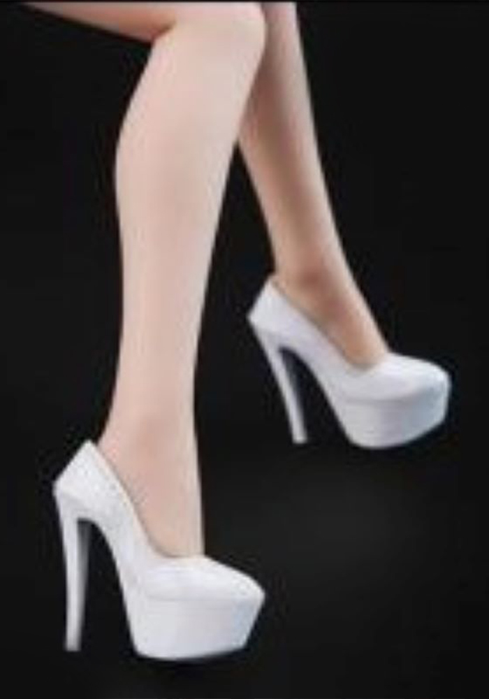 FLIRTY GIRL COLLECTIBLES FGC2018 1/6 Scale Female Leather Long Boots High Heels Model Shoes Empty inside