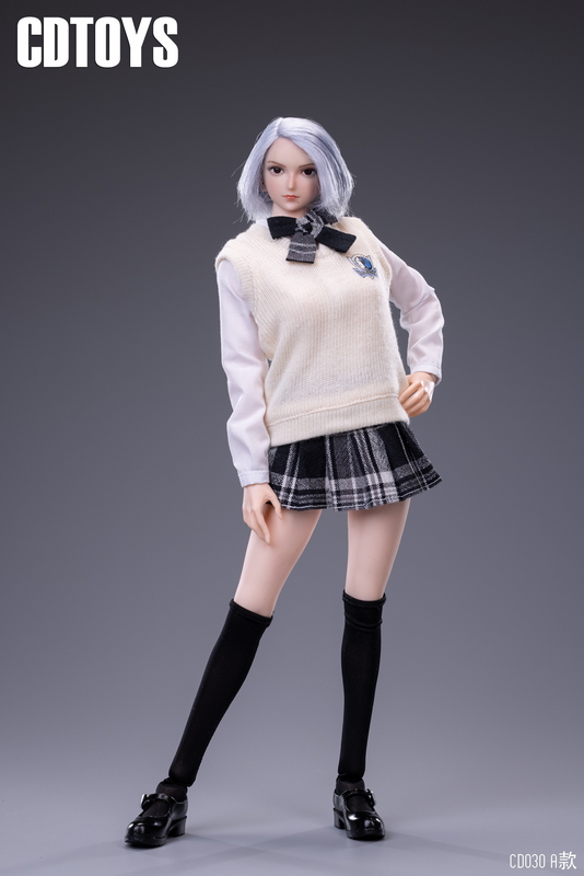 【In Stock】cd030 1/6 Female soldier Knitted sweater suit skirt Suitable for 12 inch gel coated female body