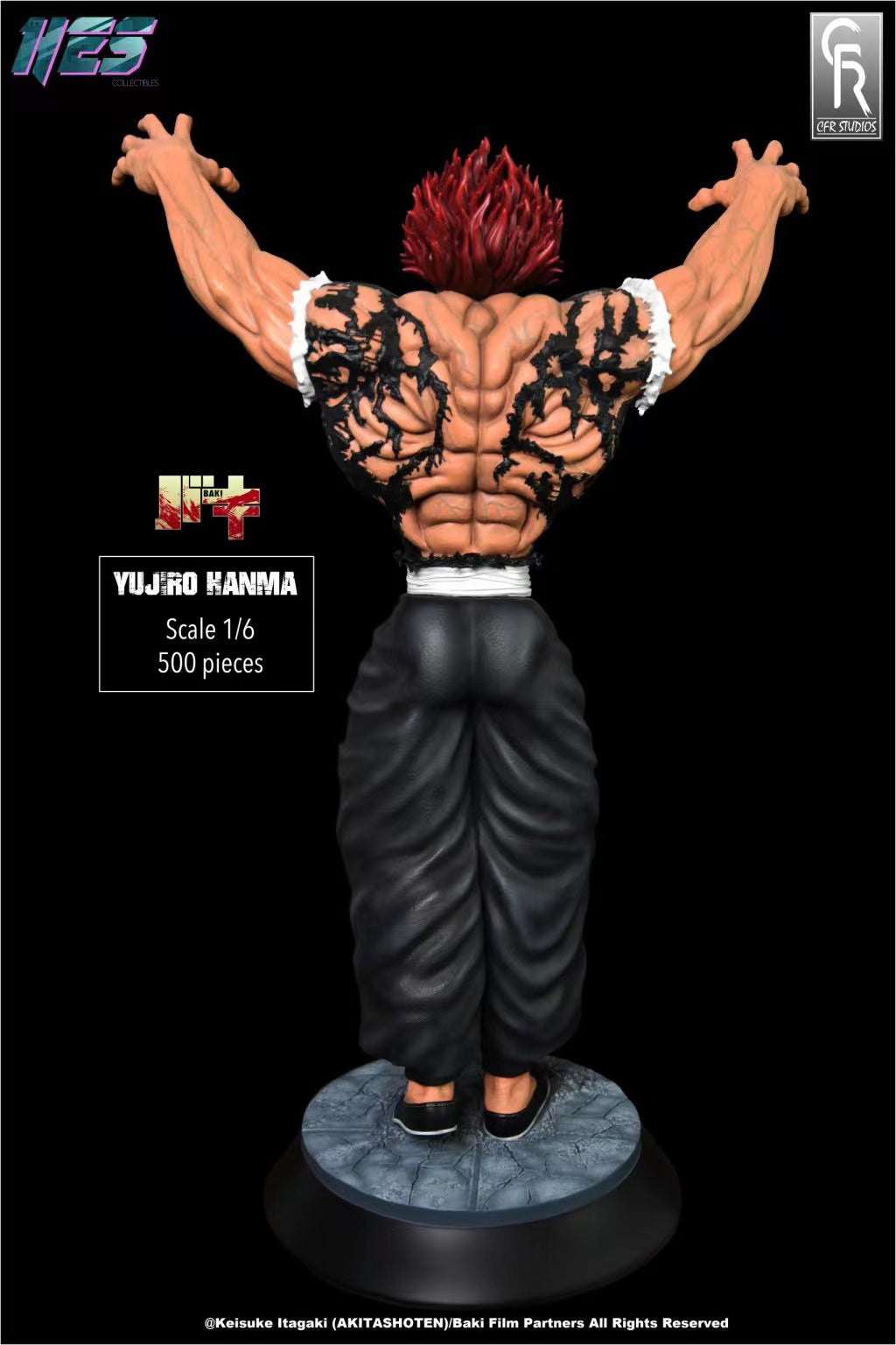 Pre-Order 1/6 Scale Licensed Yujiro Hanma - Baki the Grappler Resin Statue - CFR Studio