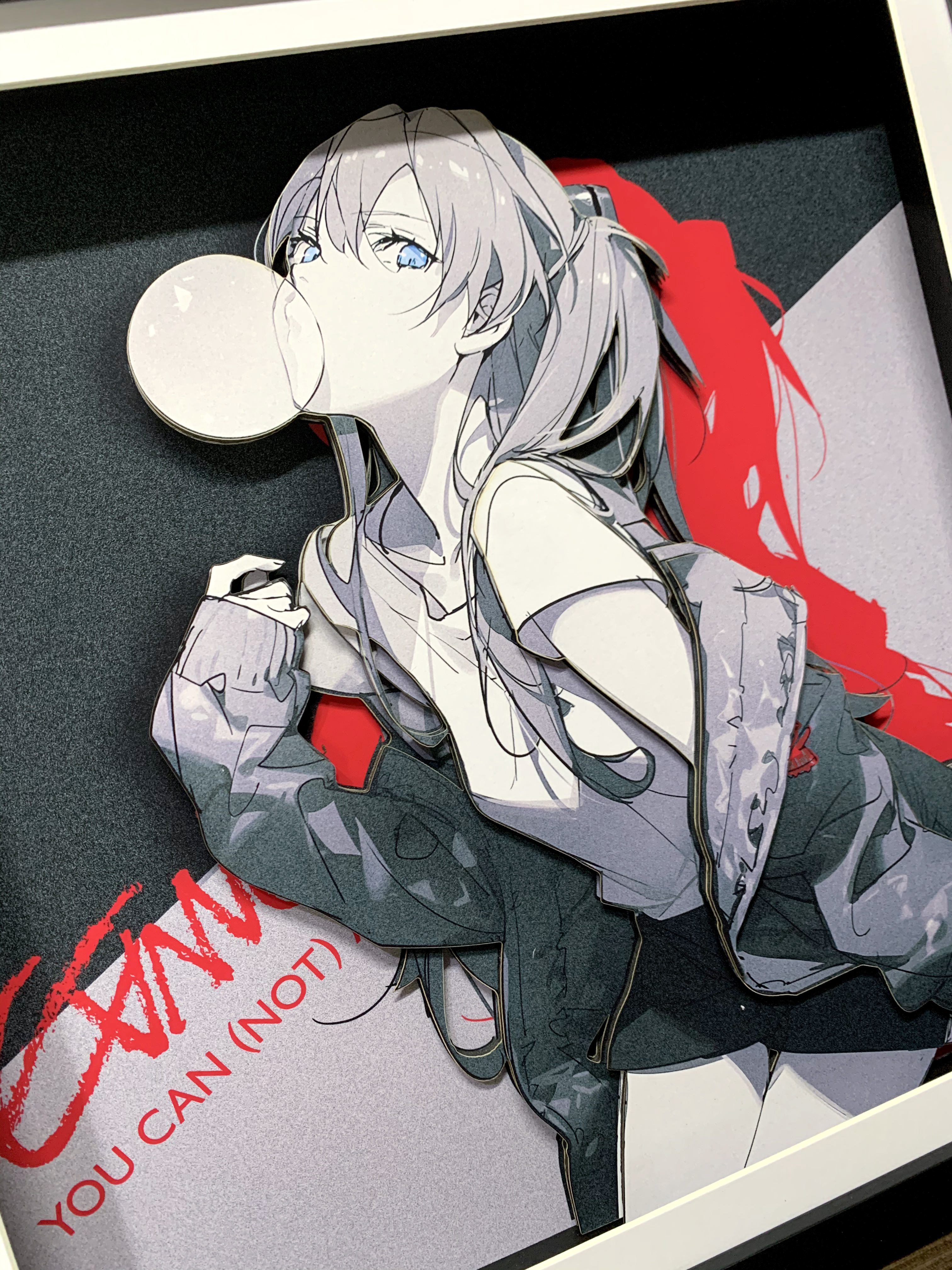 Momo Studio - (EVA) Neon Genesis EVAngelion Decorative Painting - 3D Decorative Paint of Asuka Langley Soryu & Rei Ayanami Scence