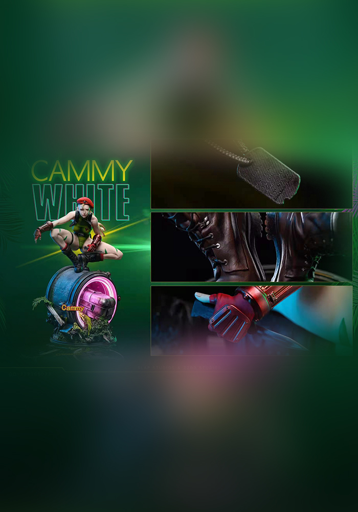 【IN-Stock】1/4 Scale Cammy White with LED - Street Fighter Resin Statue - Slap Studios