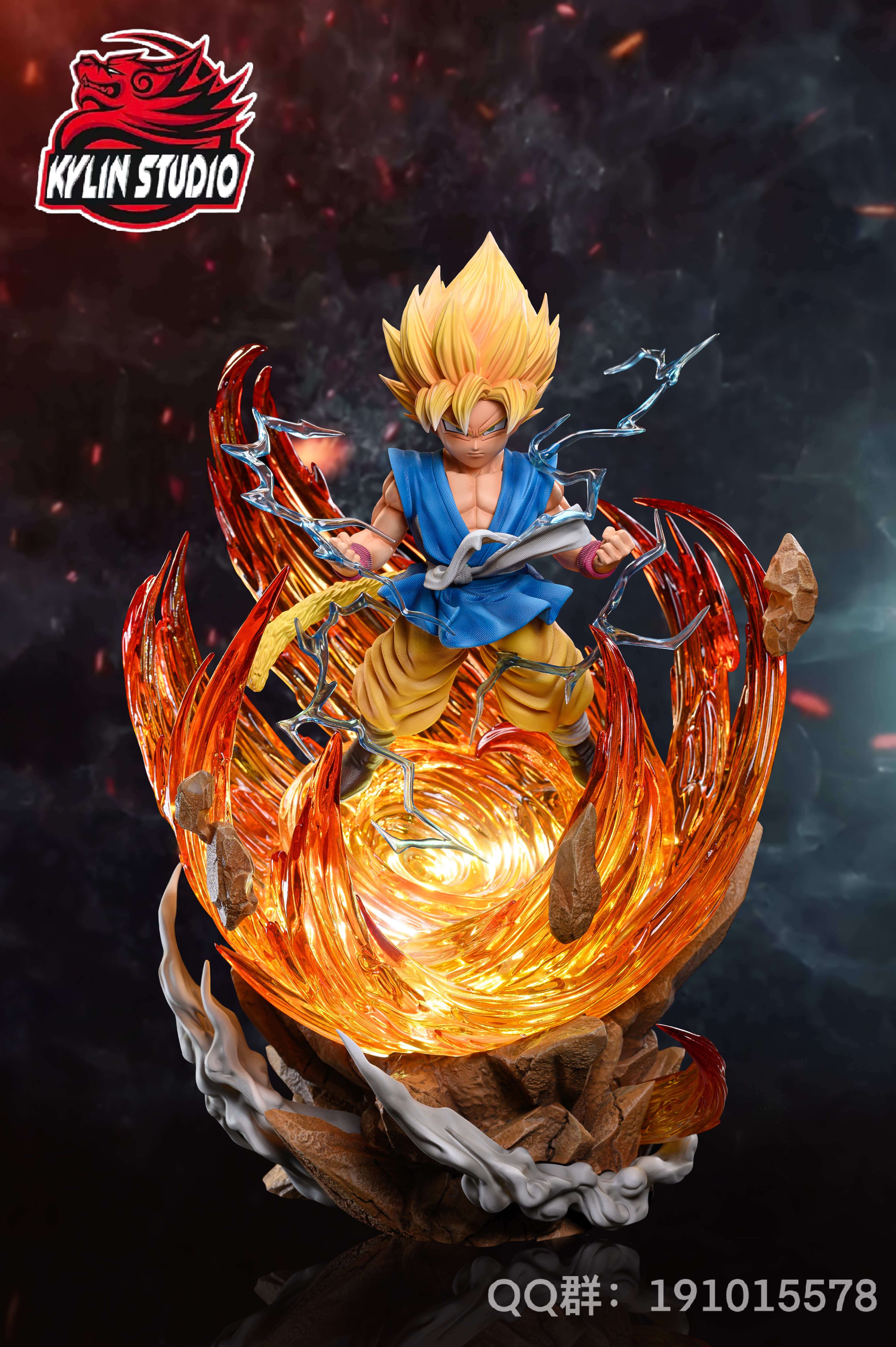 PRE-ORDER Kylin Studio - Dragon Ball Super Saiyan 3 Son Goku 1/6 & 1/4 Statue(GK)