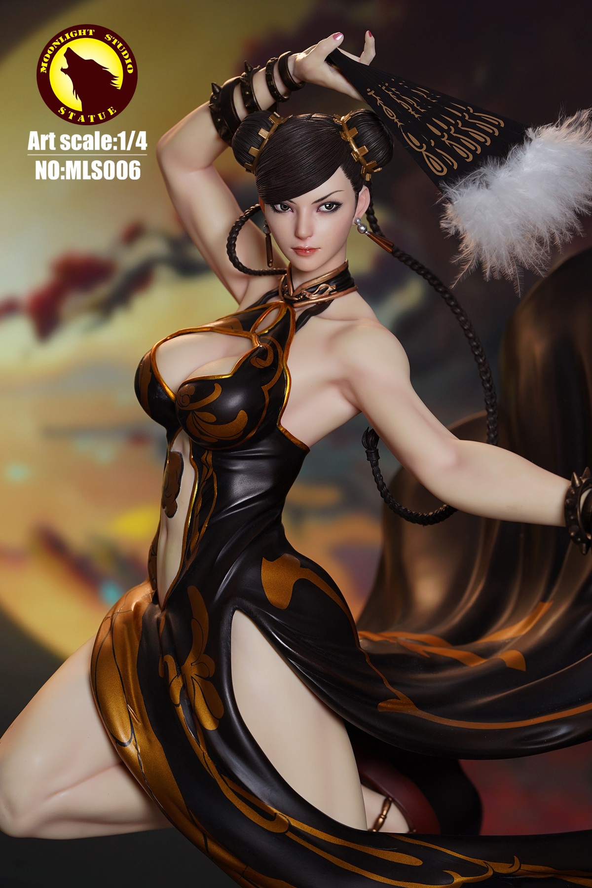 In-Stock 1/4 Scale Chun-Li with LED - Street Fighter Statue - MOONLIGHT Studio