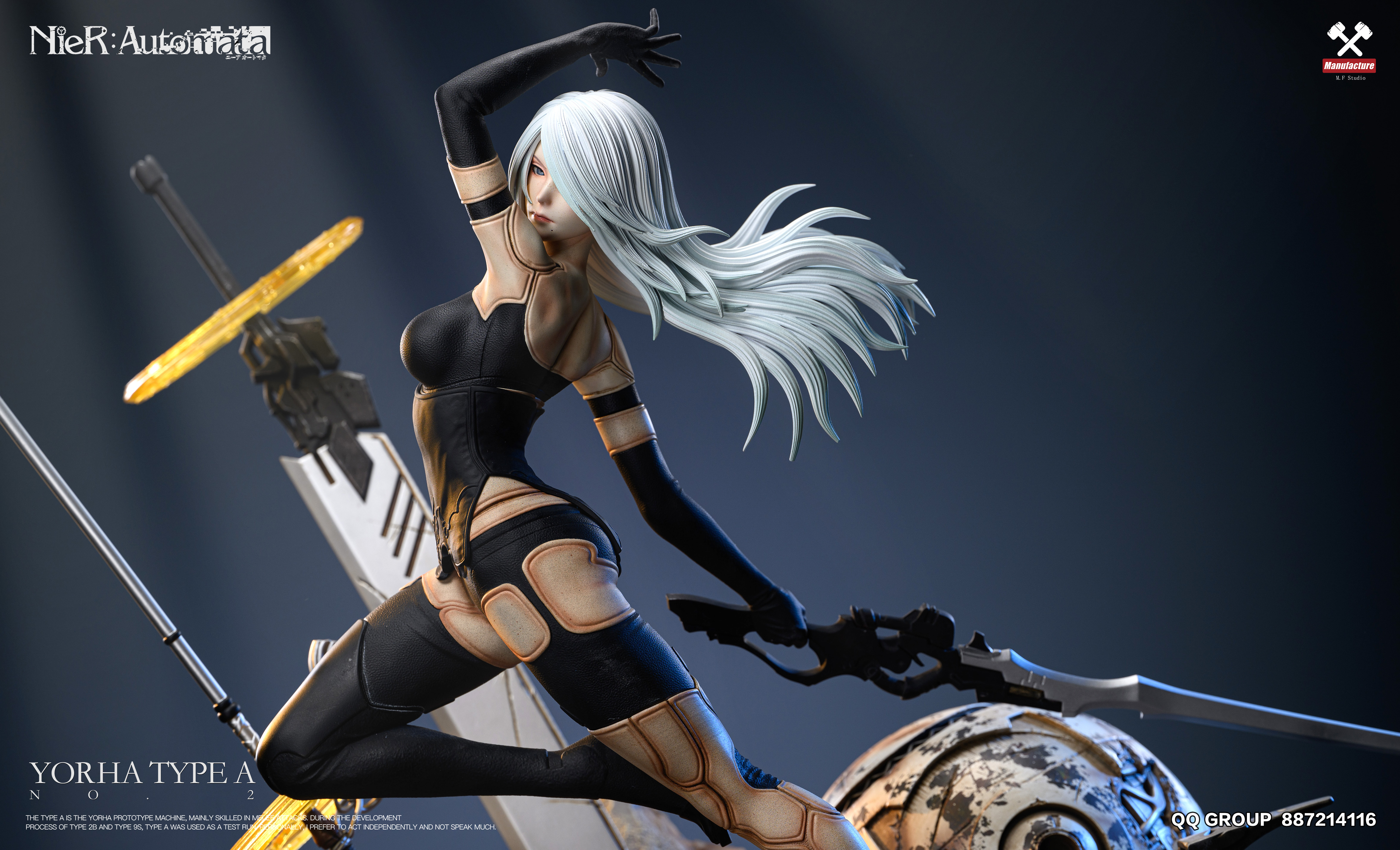 PRE-ORDER MF Studio - NieR:Automata A2 1/4 Statue(GK) (Adult 18+)