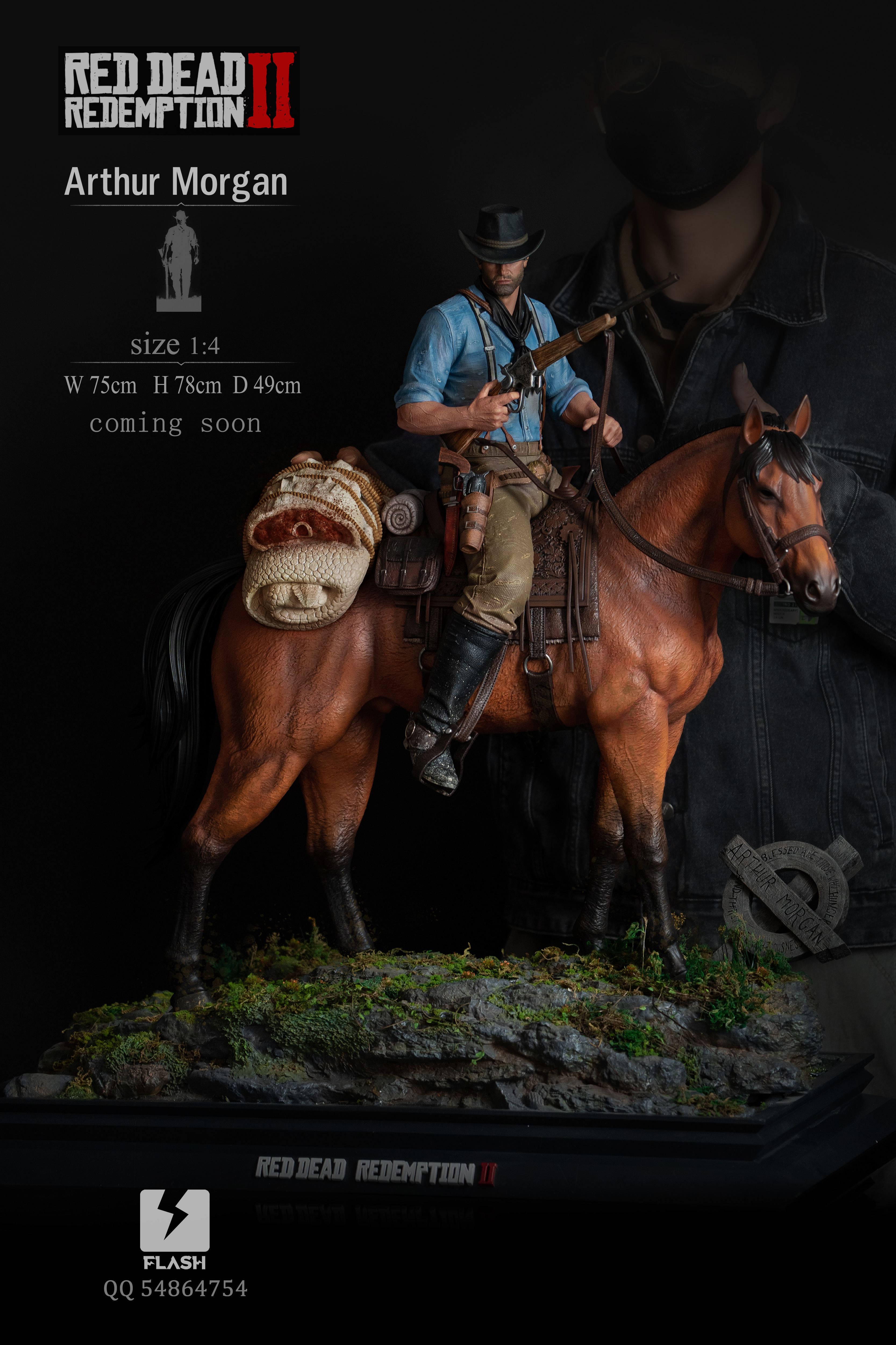 PRE-ORDER Flash Studio - Dead Redemption 2-Arthur Morgan 1/4 Statue(GK)