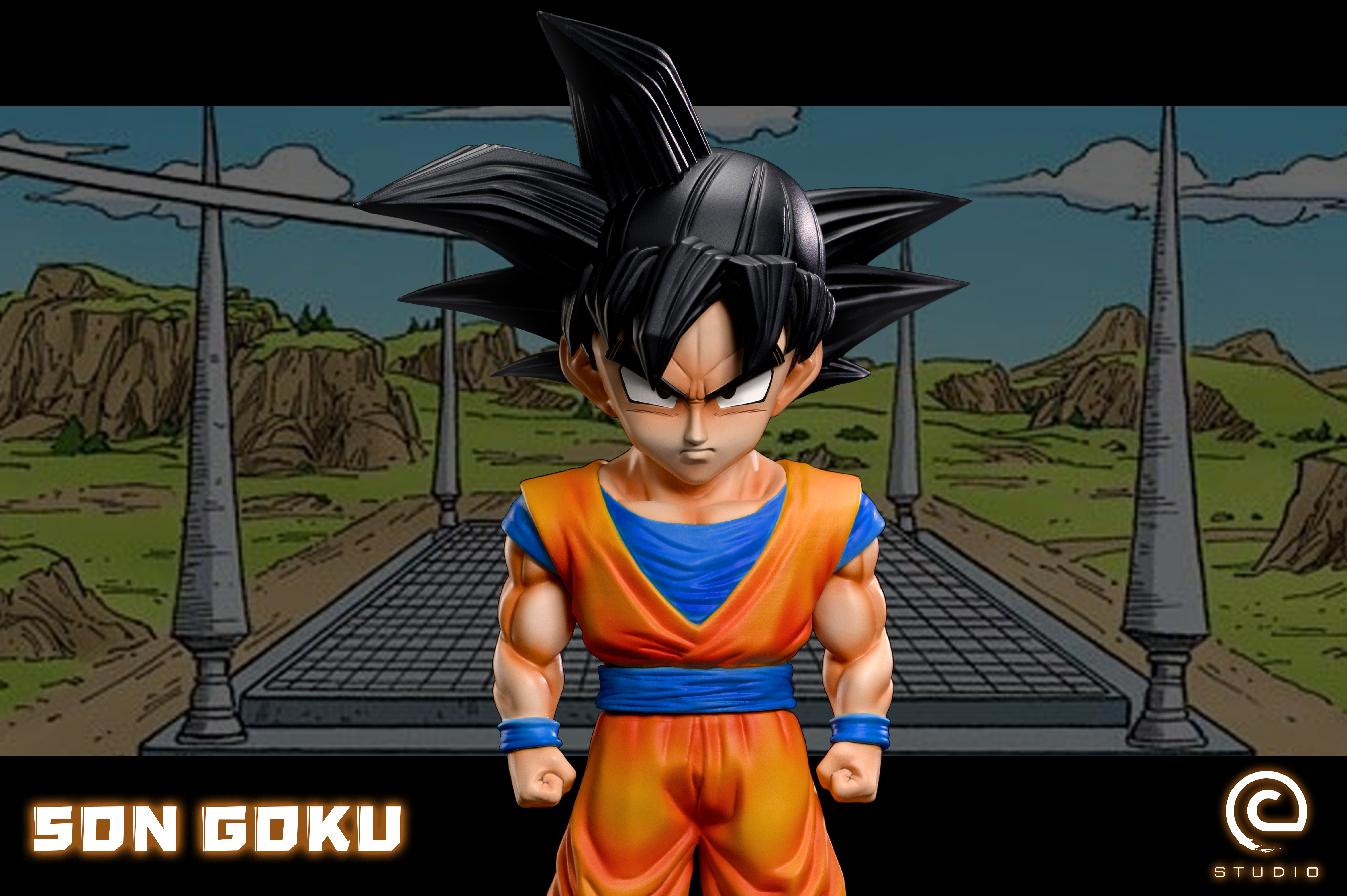 PRE-ORDER C Studio - Dragon Ball Cell Games · Z Fighter Collection -- Son Goku Statue(GK)