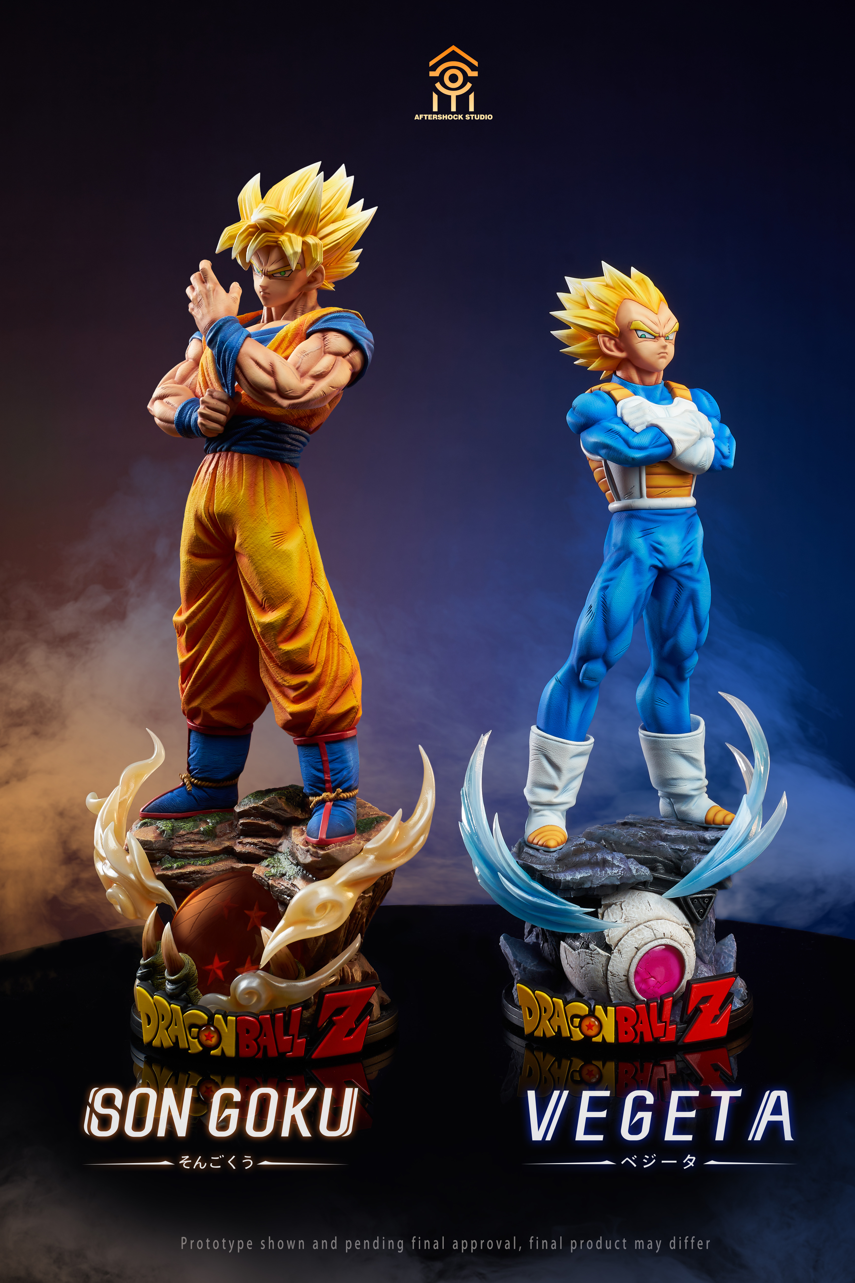 PRE-ORDER Aftershock Studio DRAGON BALL SONGOKU & VEGETA 1/4 & 1/6 Statue(GK)