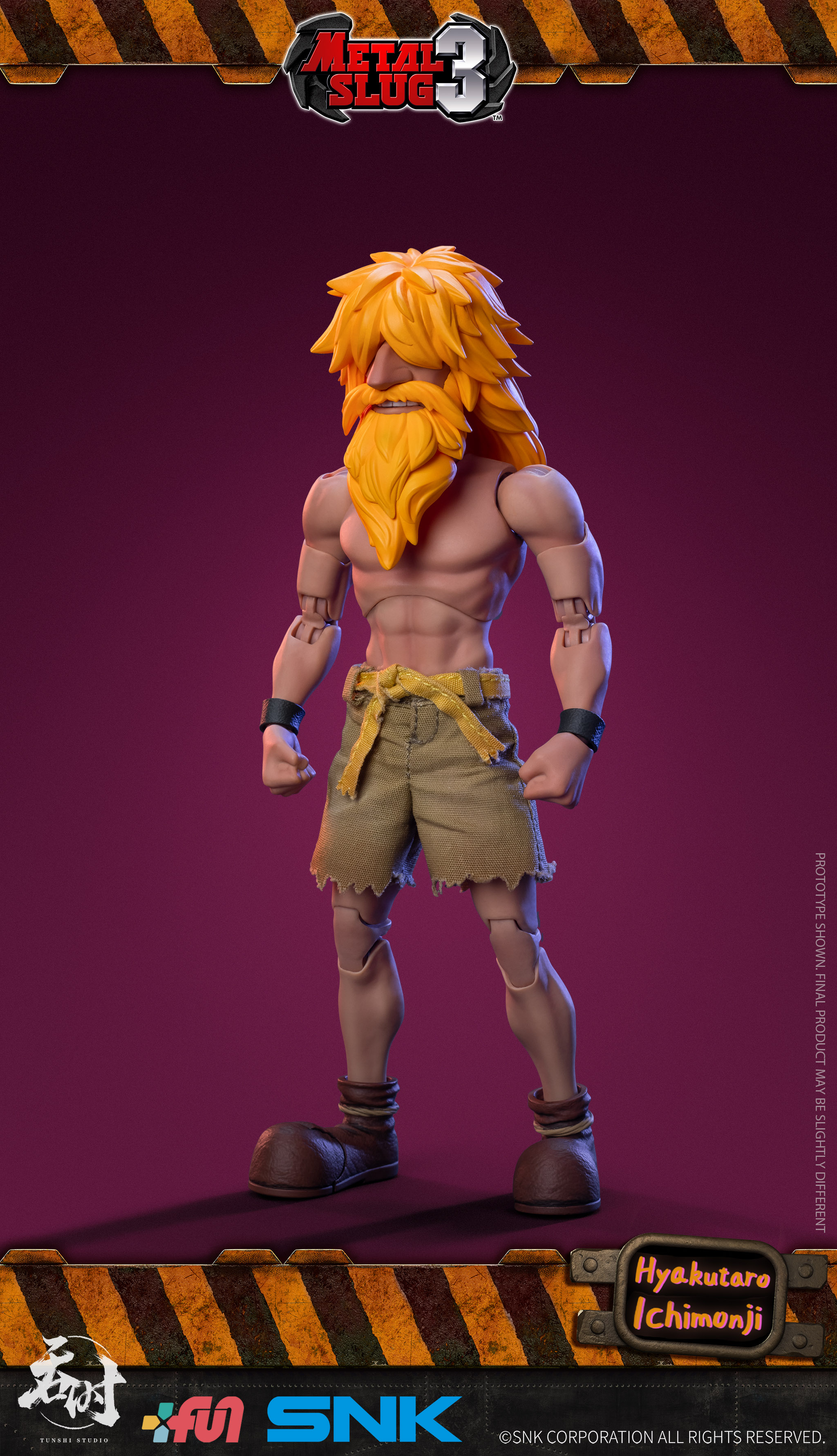 PRE-ORDER TUNSHI STUDIO - SNK - METAL SLUG 3 – HYAKUTARO ICHIMONJI ( TS-011) 1/12 ACTION FIGURE