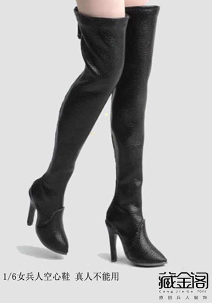 CJG-P08 1/6 Female soldier shoes hollow High fashion boots for TBL JO UD plain body