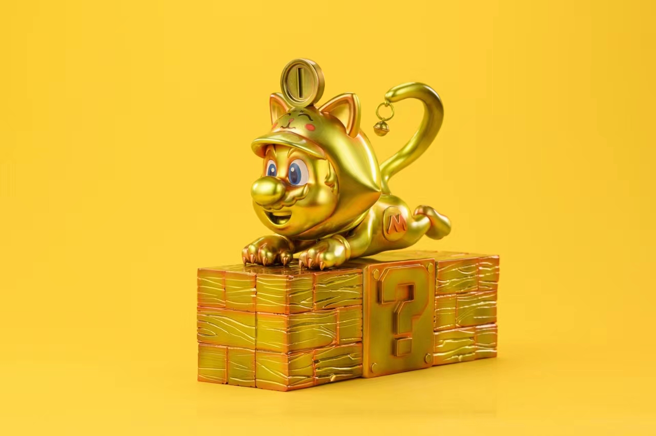 PRE-ORDER Chaoshe Studio Super Mario Bro Lucky Cat Mario Statue(GK)
