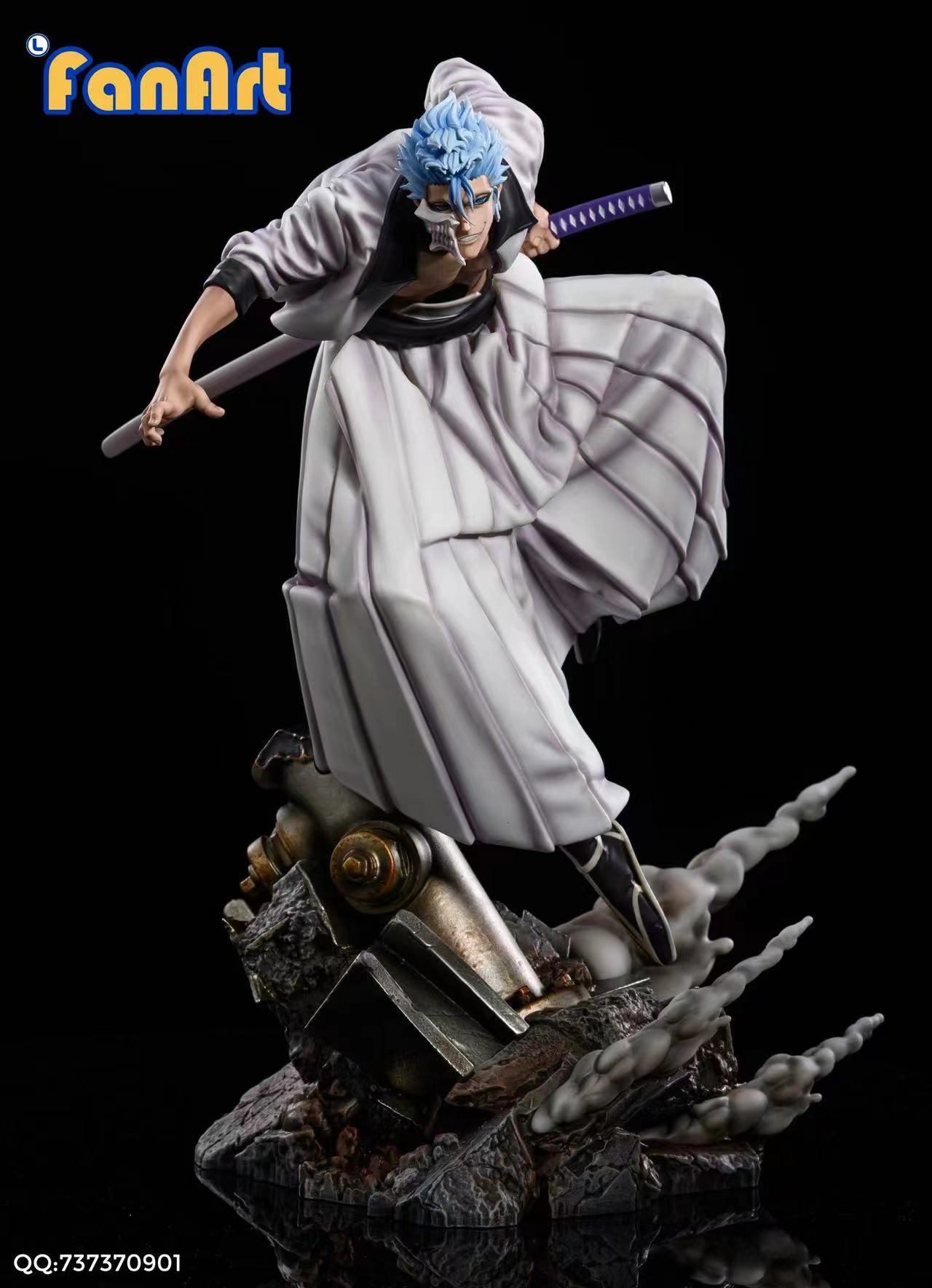 Pre-order Fanart Studio-Bleach MASKED 6 Grimmjow Jaegerjaques Statue GK