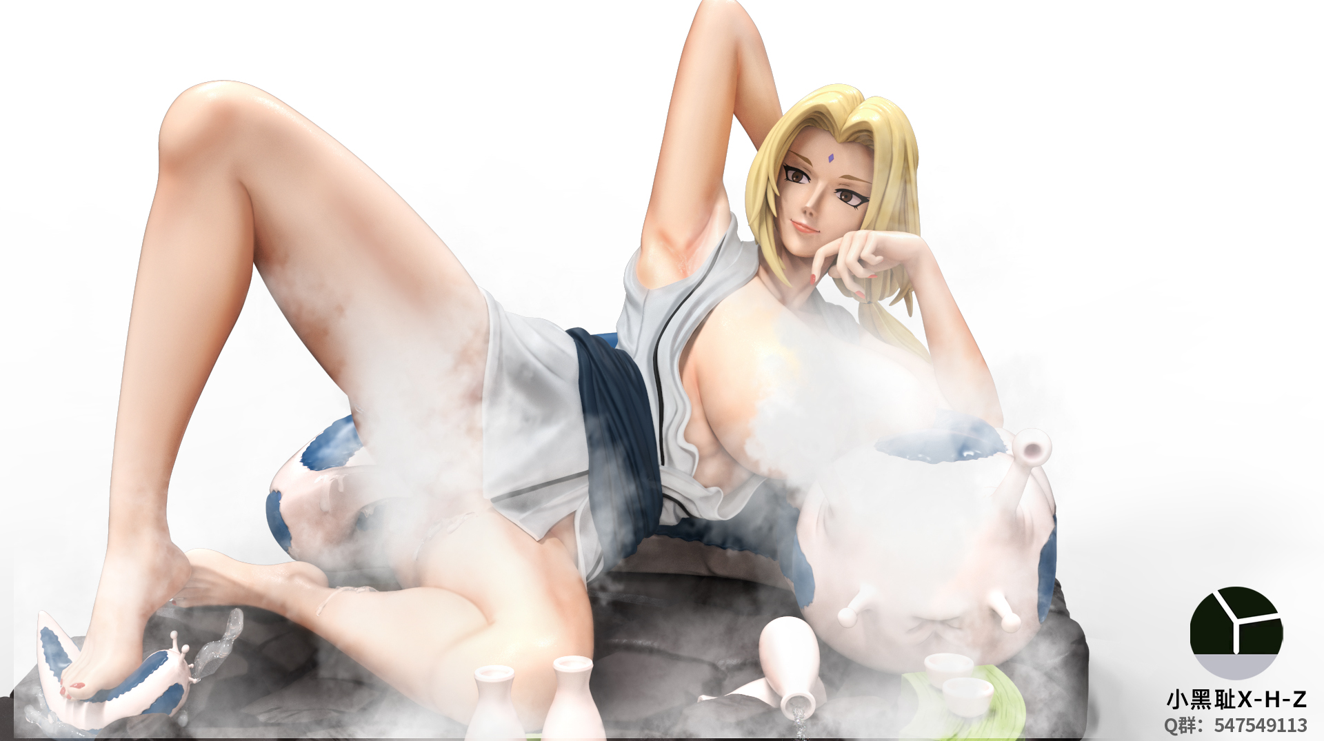 PRE-ORDER X-H-Z Studio Naruto Hot Spring Tsunade 1/6 & 1/4 Statue(GK) Adult 18+)