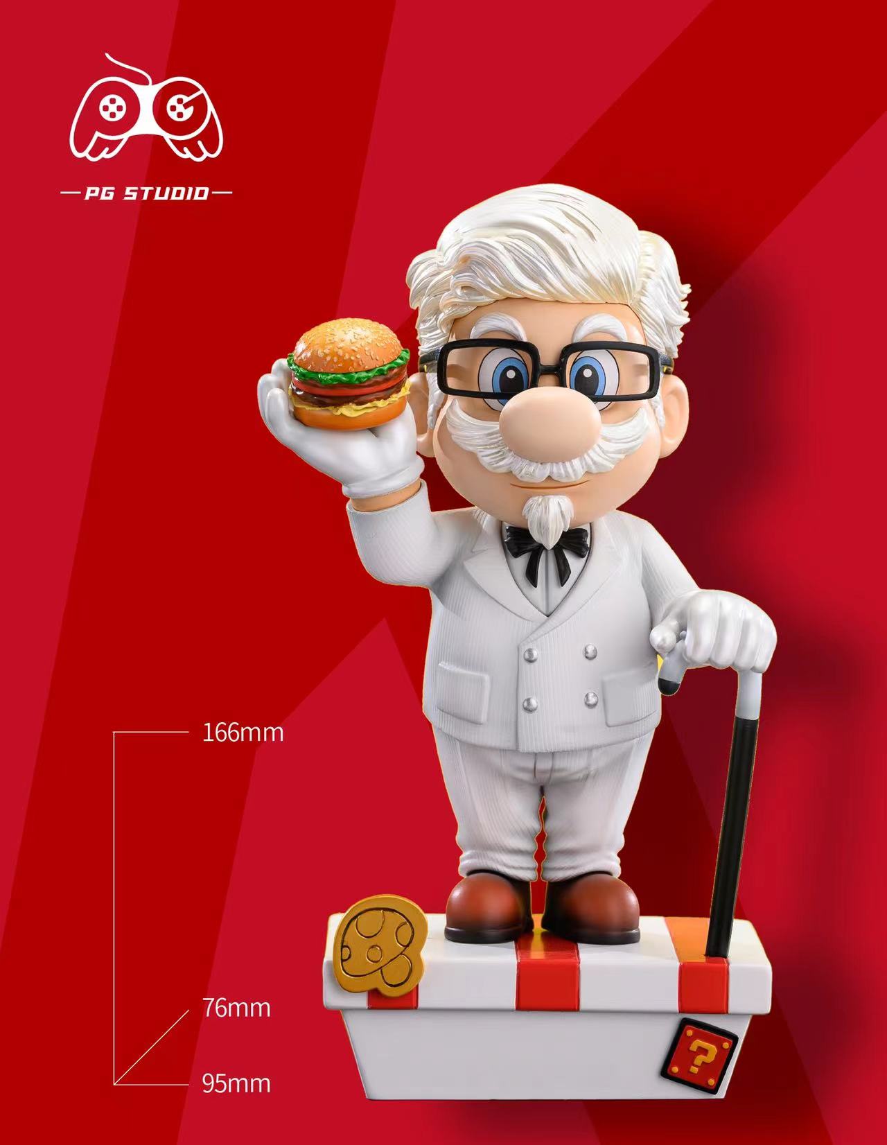 PRE-ORDER PG Studio Super Mario Ronald McDonald Cosplay Mario & KFC Grandpa Cosplay Mario Statue(GK)