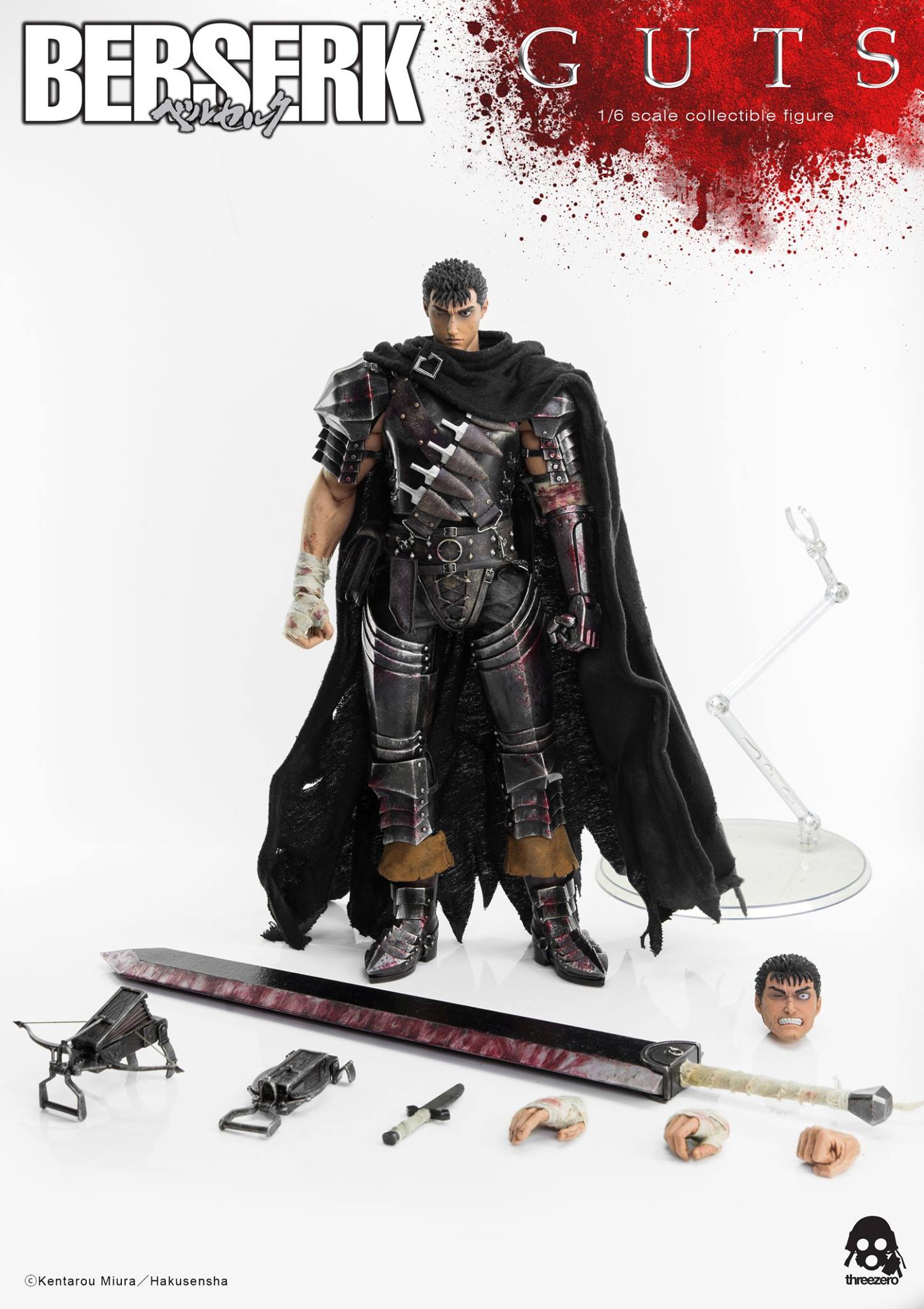 PRE-ORDER ThreeZero Berserk Black Swordsman ( 3Z06750W0 ) 1/6 Action Figure