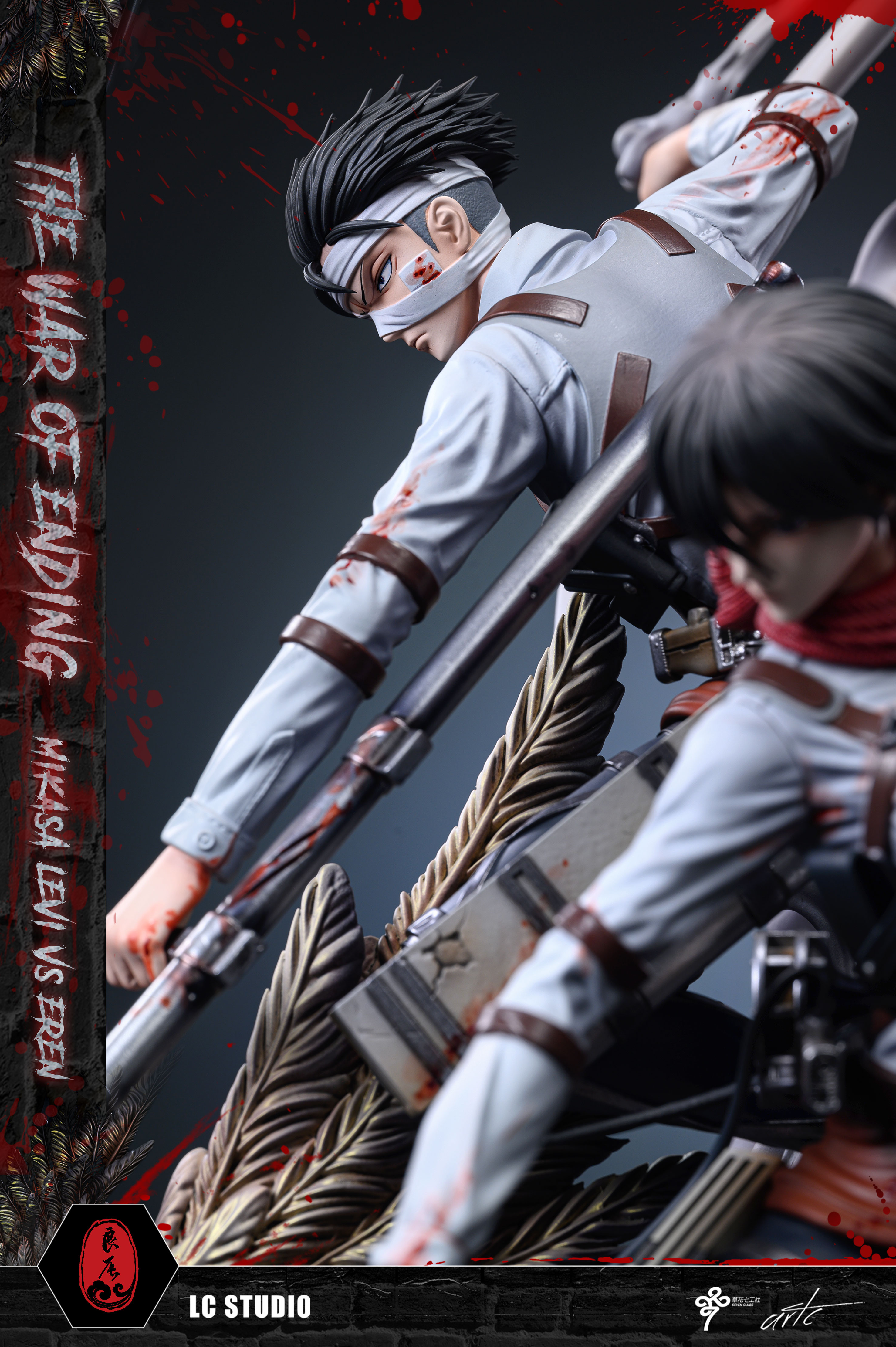 PRE-ORDER LC Studio - Attack on Titan Mikasa & Levi VS The Founding Titan Statue(GK)