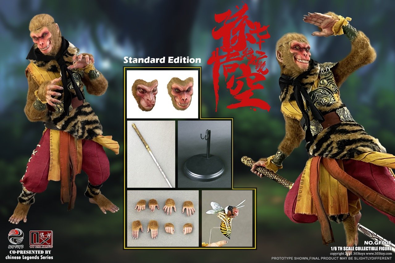 IN-Stock 1/6 303TOYS X OUZHIXIANG SUN WUKONG - 72 Metamorphoses GF006 Standard