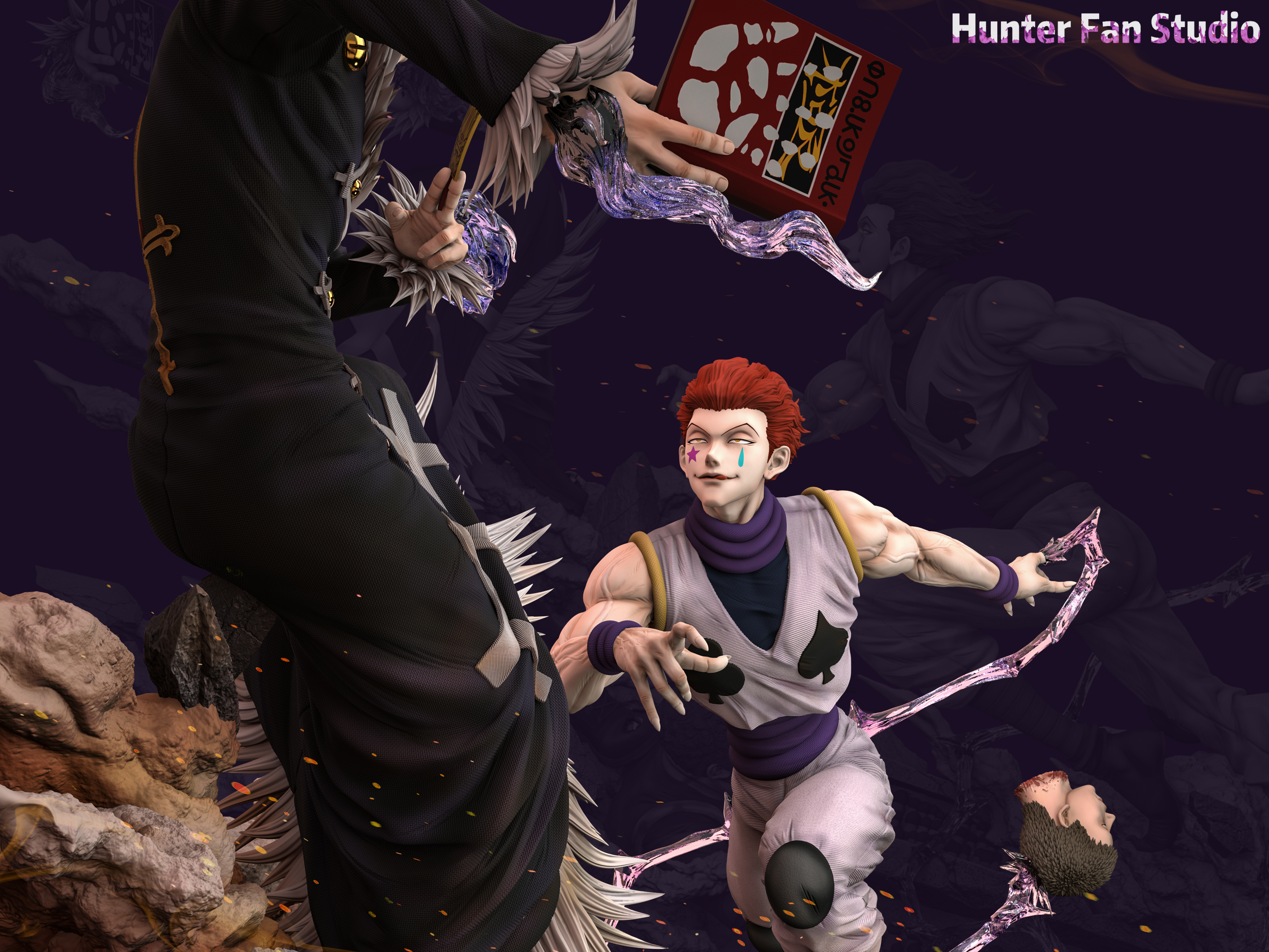 PRE-ORDER Hunter Fan Studio - HUNTER X HUNTER Chrollo Lucilfer VS Hisoka Morow 1/6 Statue(GK)